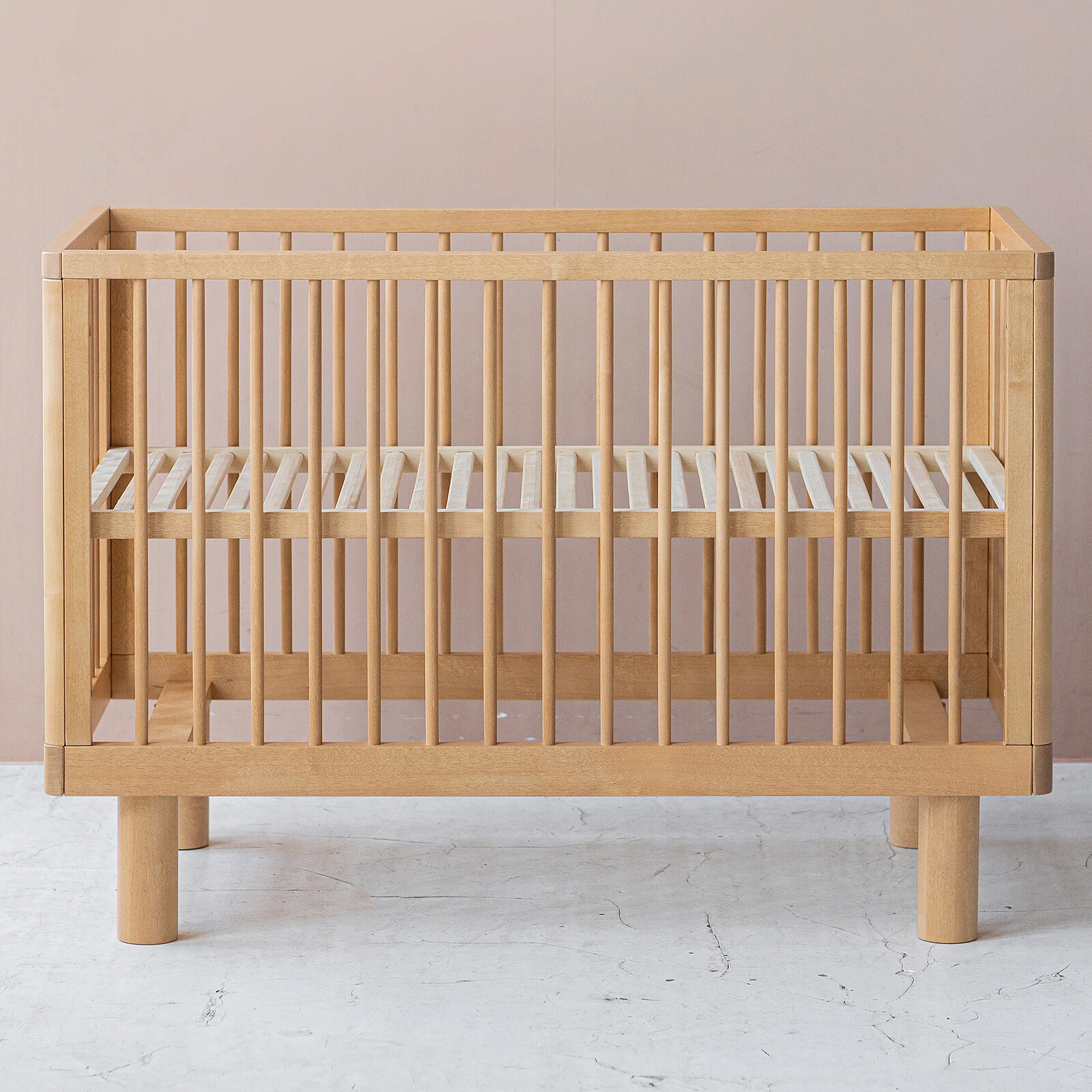 Lit Bébé Evolutif Nox Bois Naturel - 60 x 120 cm pas cher