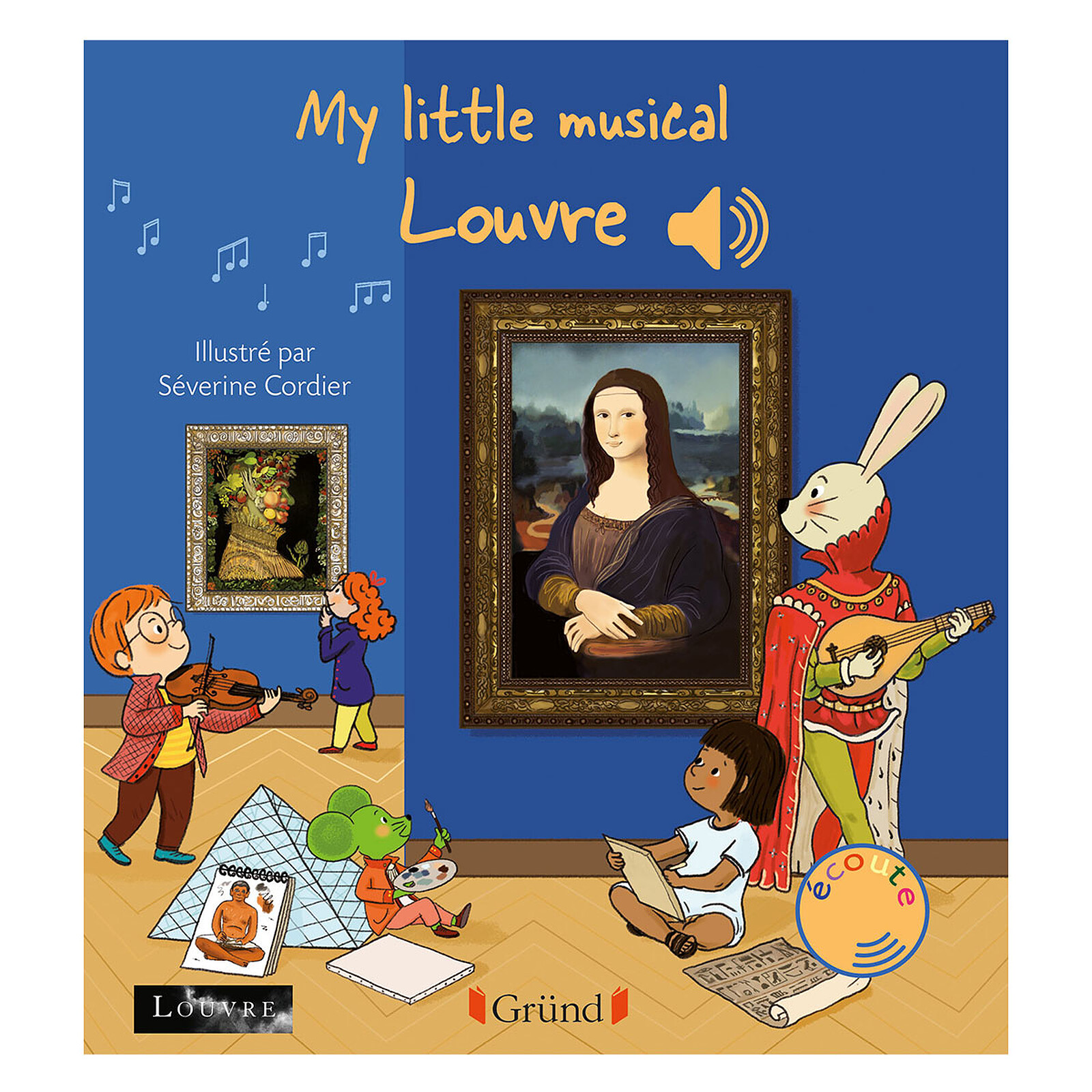 My Little Musical Louvre (Gründ) - Couverture