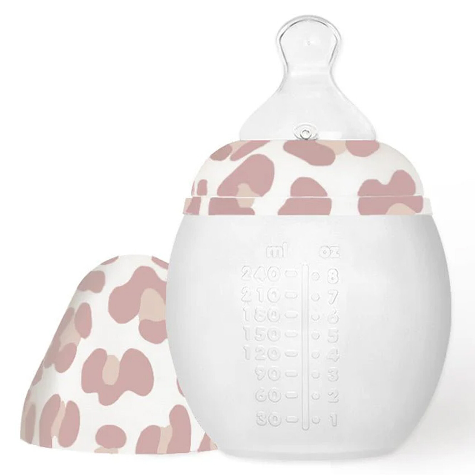 Biberon BibRond Graouu Rose - 240 ml Elhée