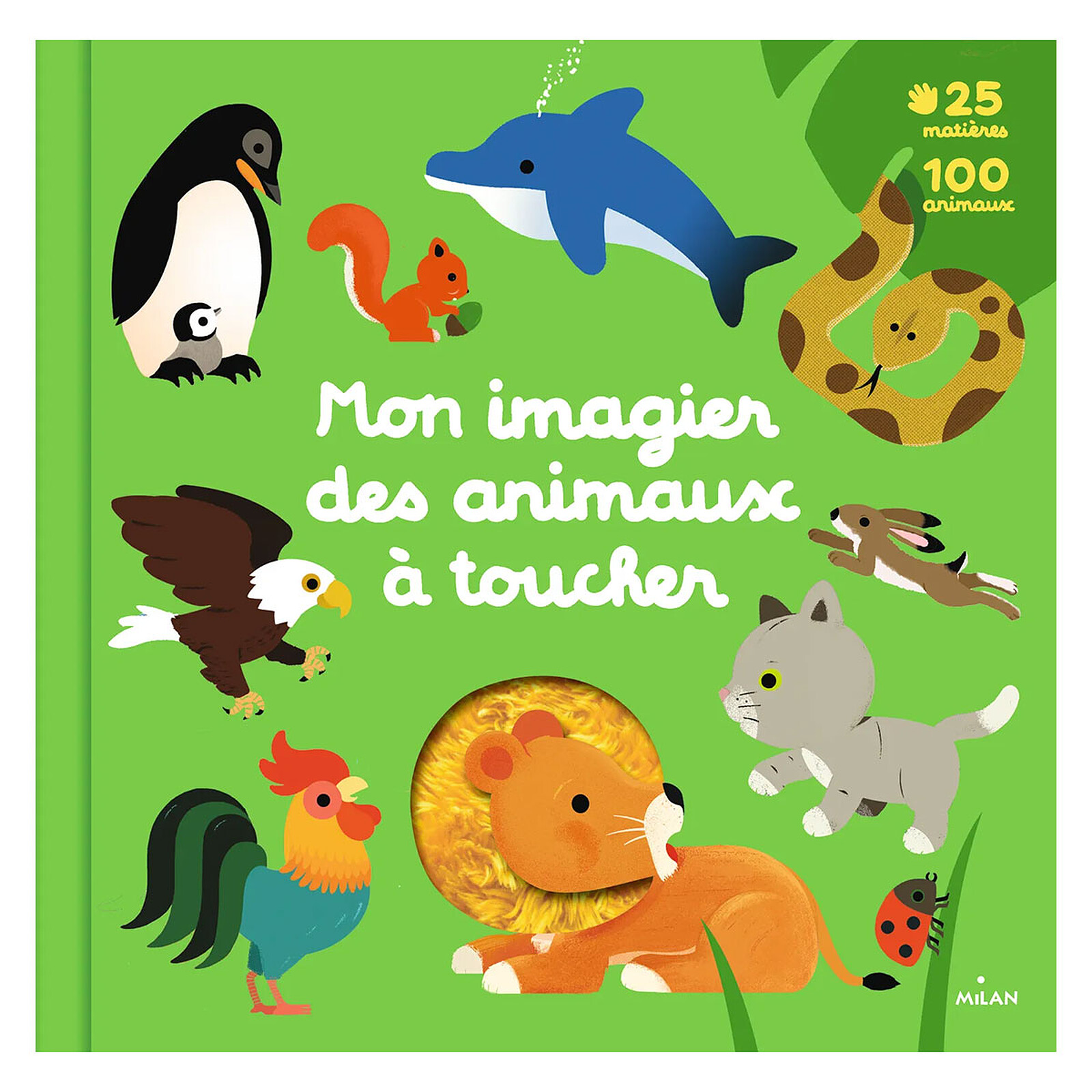 Mon Imagier des Animaux à Toucher (Milan) - Couverture