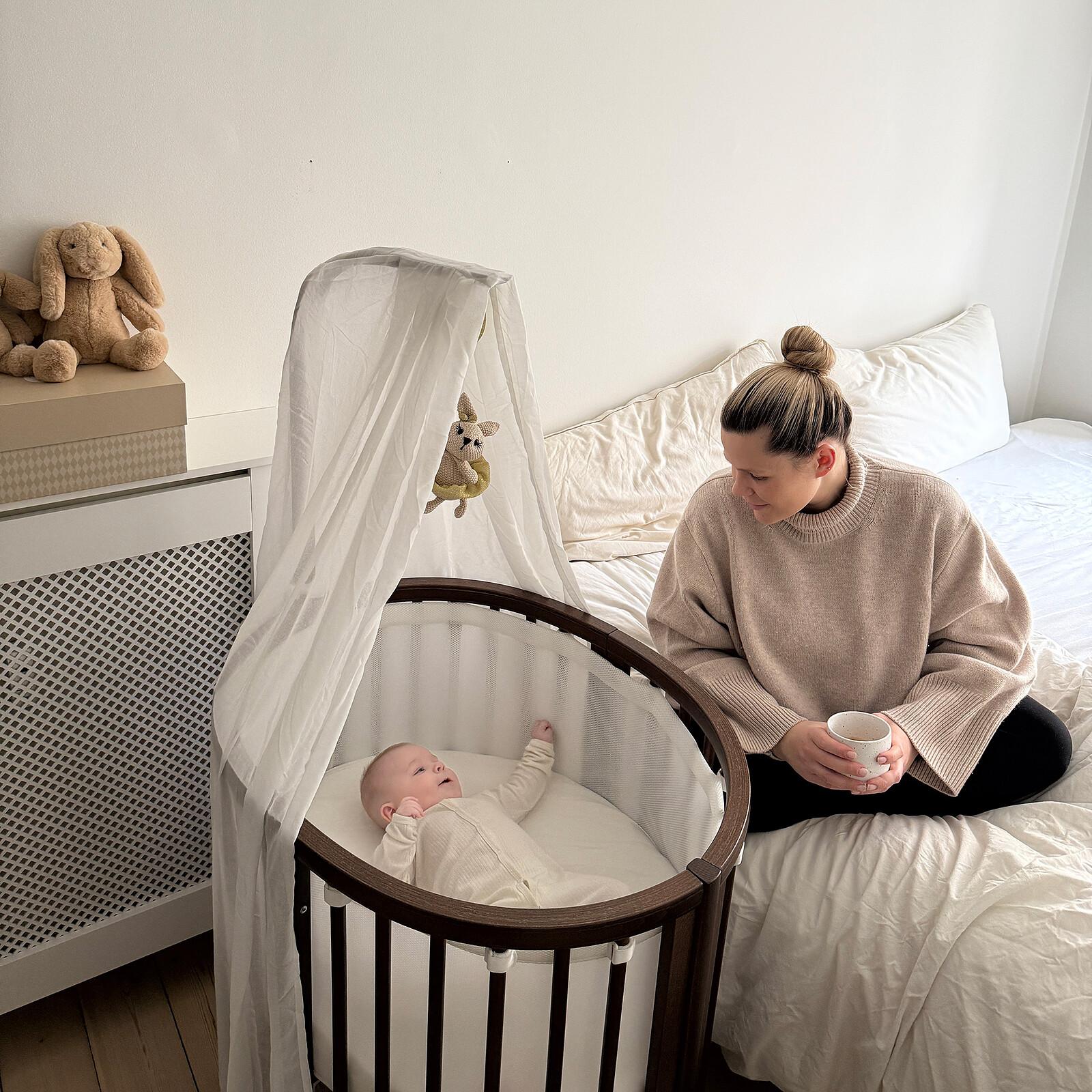 Mini Berceau Evolutif Sleepi V3 - Brun Chaud pas cher