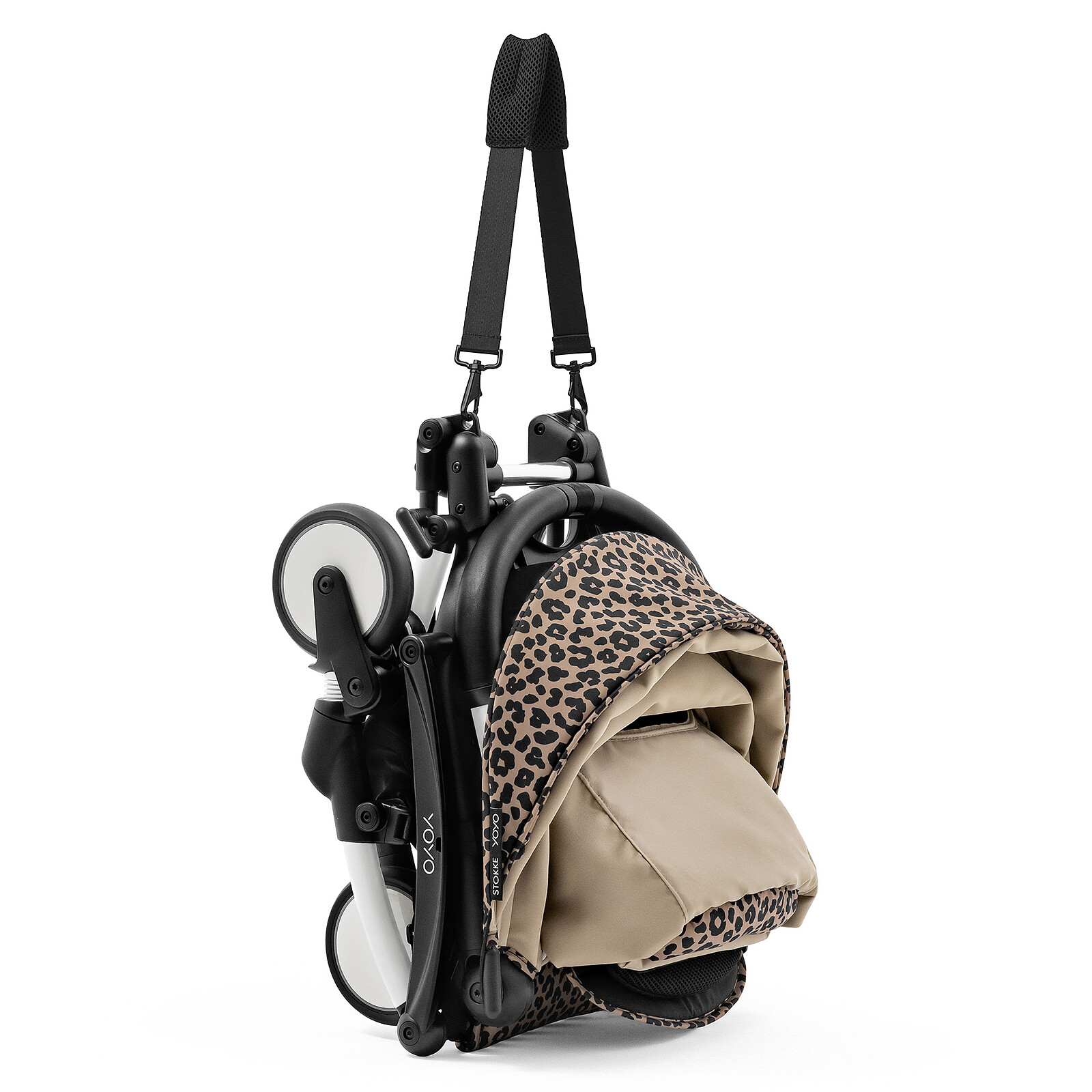 Avis Poussette YOYO³ 6+ Chassis Blanc - Leopard