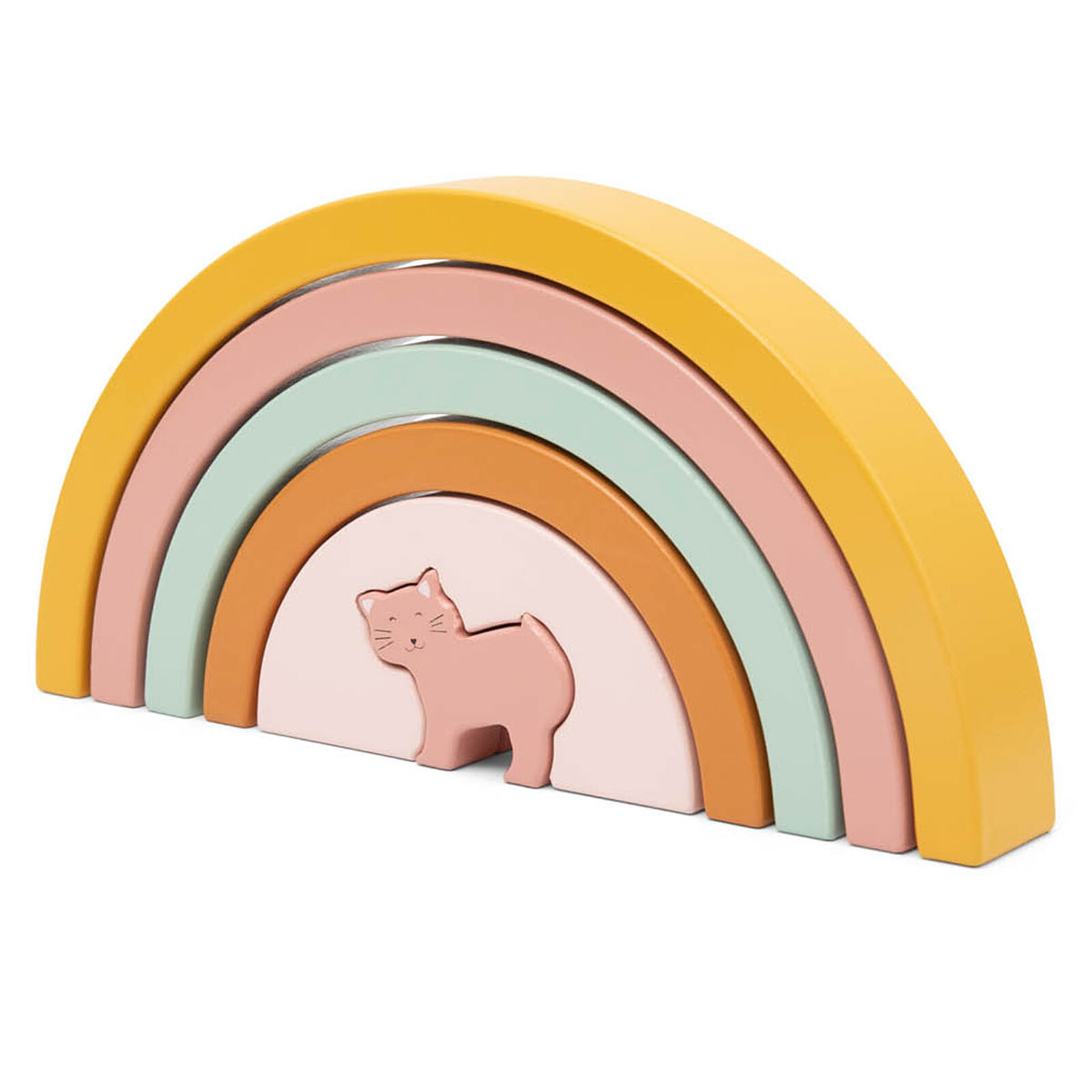 Arc-en-ciel à Empiler en Bois - Mrs. Cat Trixie Baby