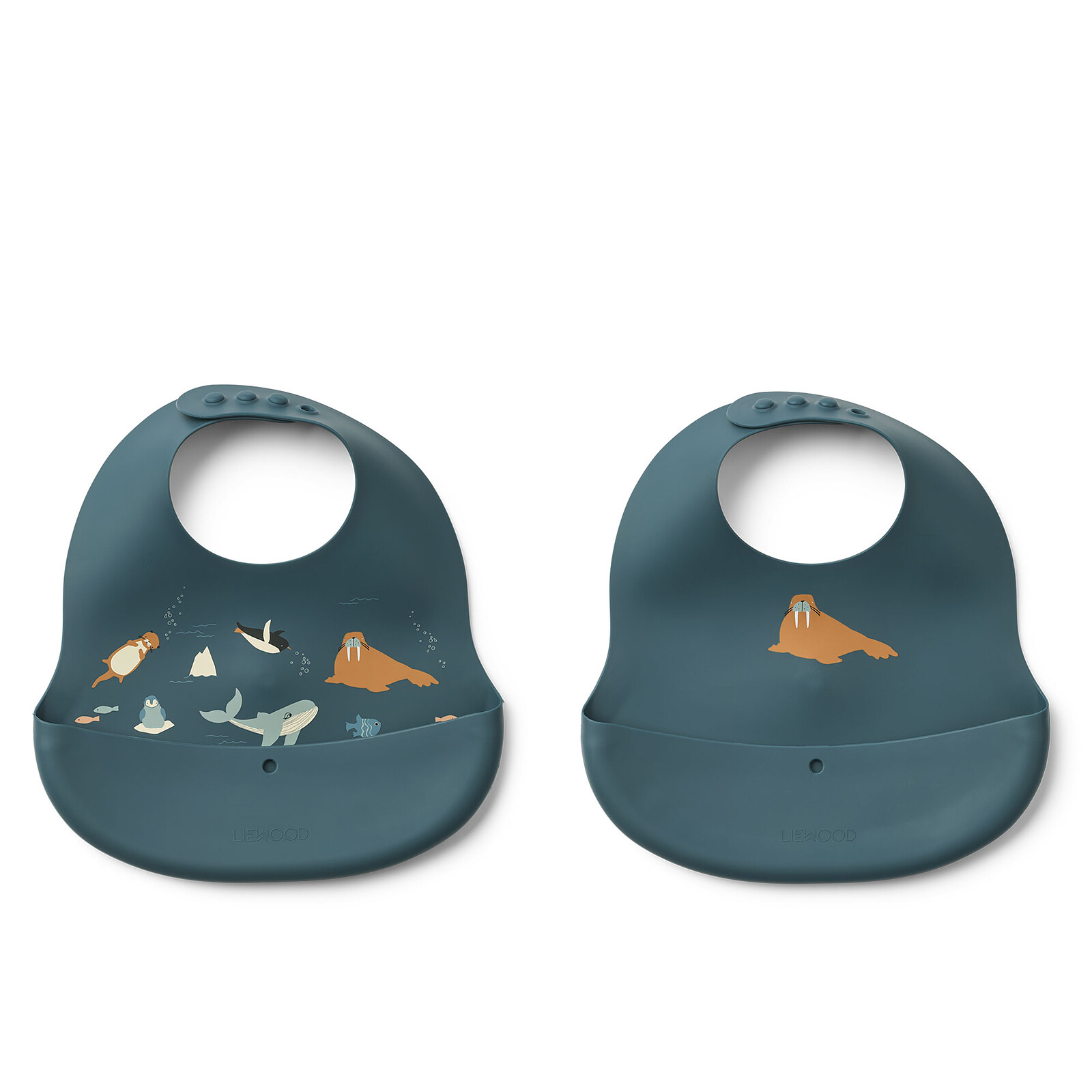 Lot de 2 Bavoirs Ember - Arctic Sea Ocean View Liewood