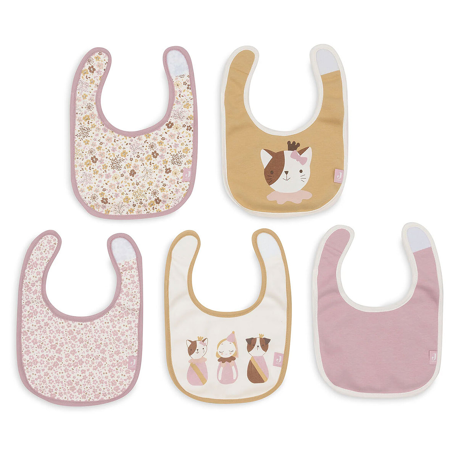 Lot de 5 Bavoirs Imperméables - Flower Fairies Jollein