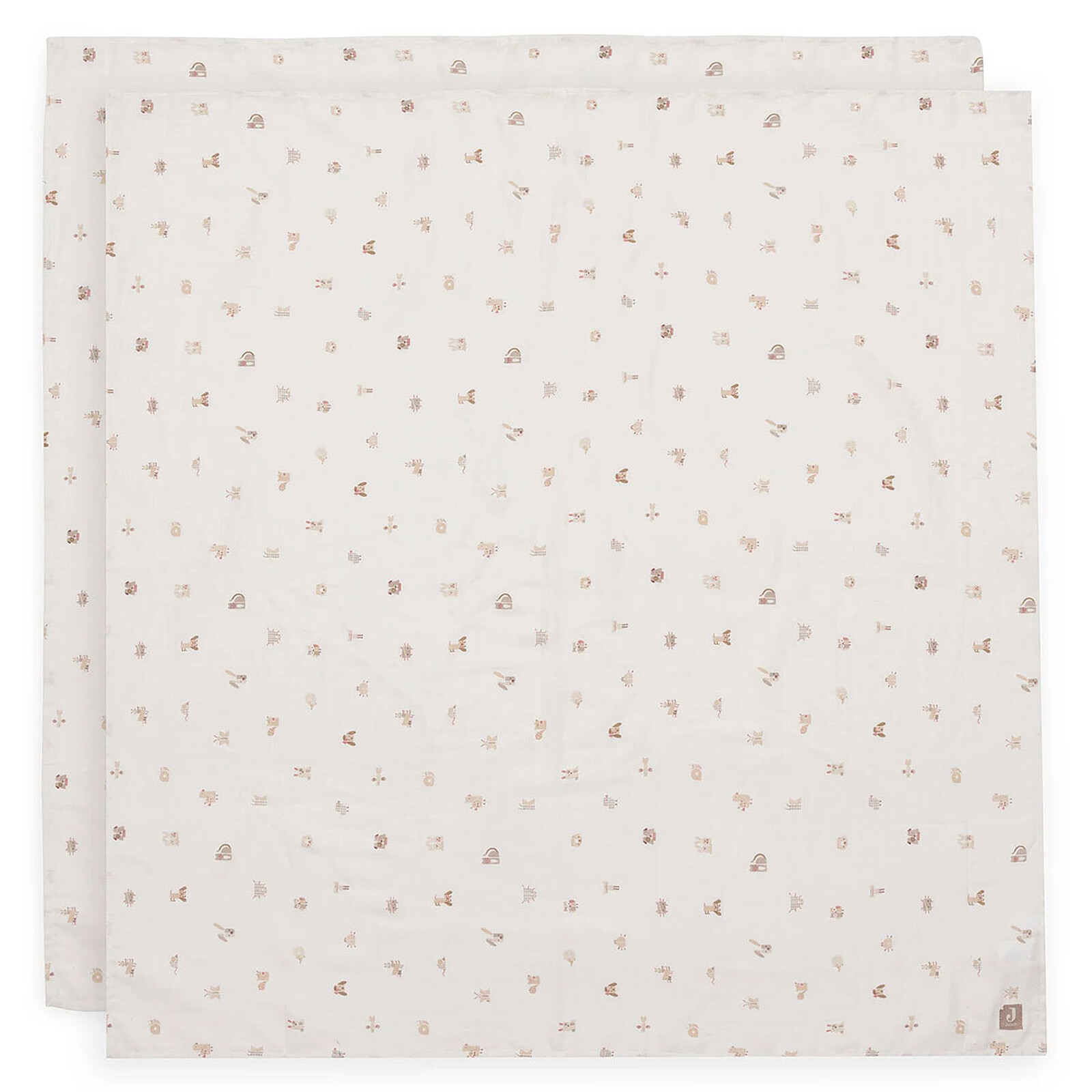 Lot de 2 Langes Gaze de Coton - Animal Friends Jollein