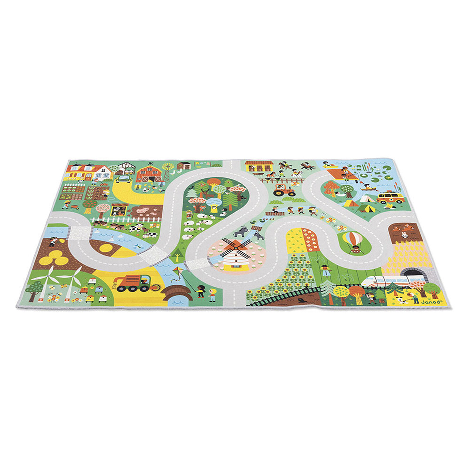Tapis avec Circuit Campagne - Cross Roads Janod