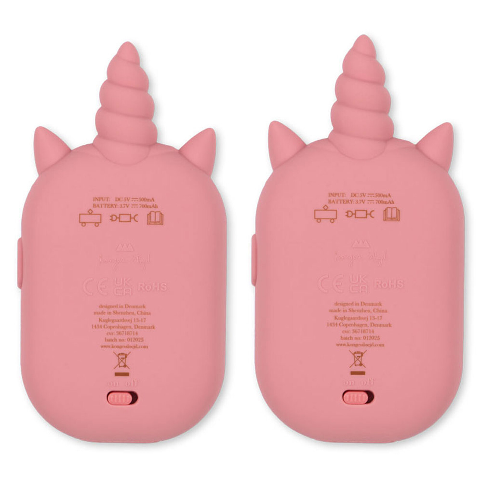 Lot de 2 Talkie-walkie Licorne - Sparkling Pink Konges Sløjd
