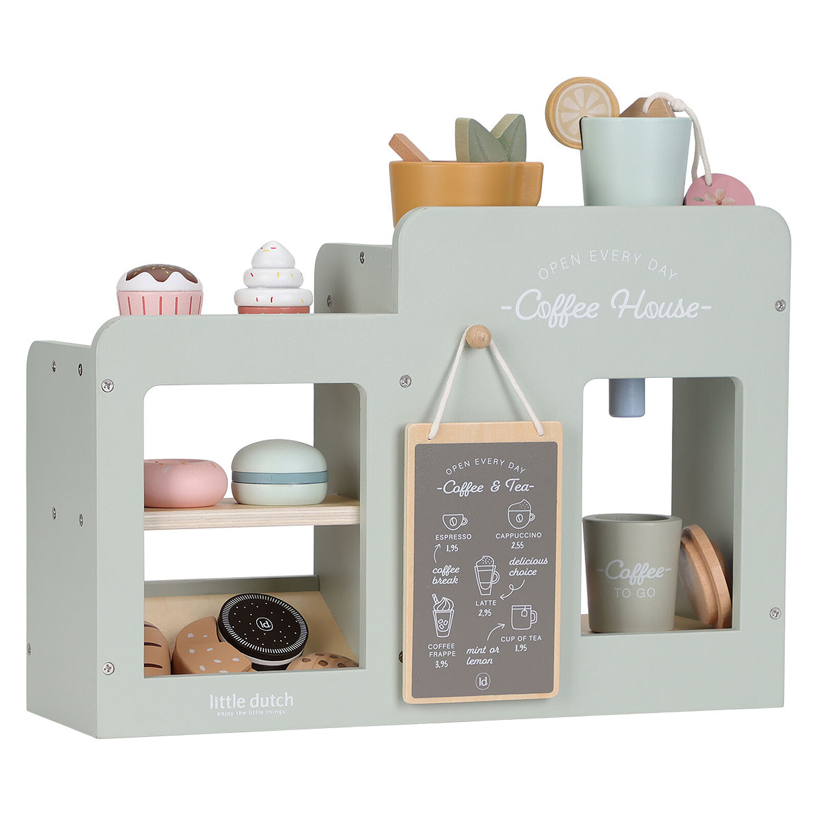Grande Machine à Café en Bois Little Dutch