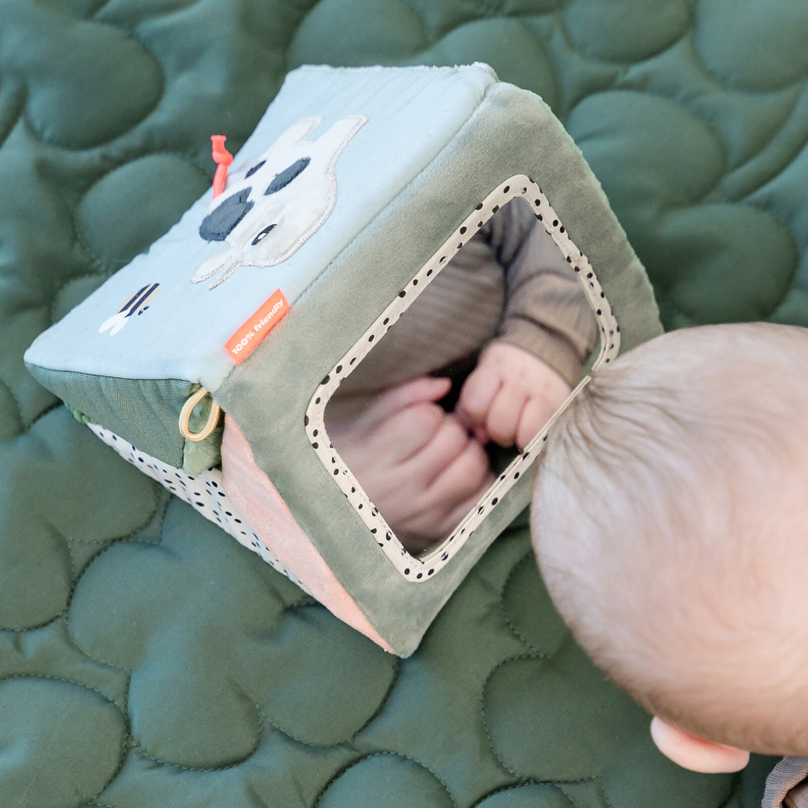 Miroir Sensoriel Pliable - Tiny Farm Multicolore pas cher
