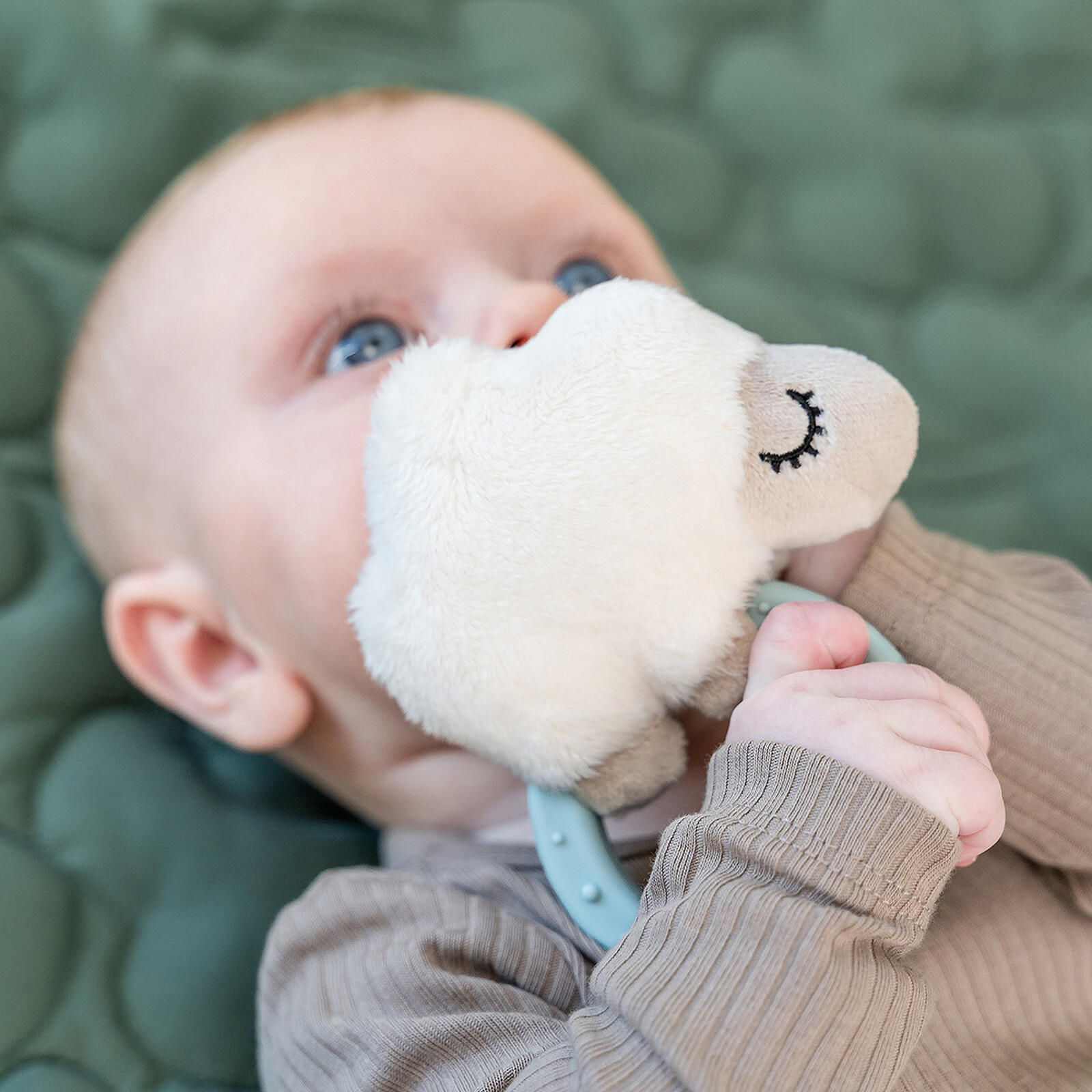 Avis Hochet avec Anneau de Dentition Sheepy - Bleu