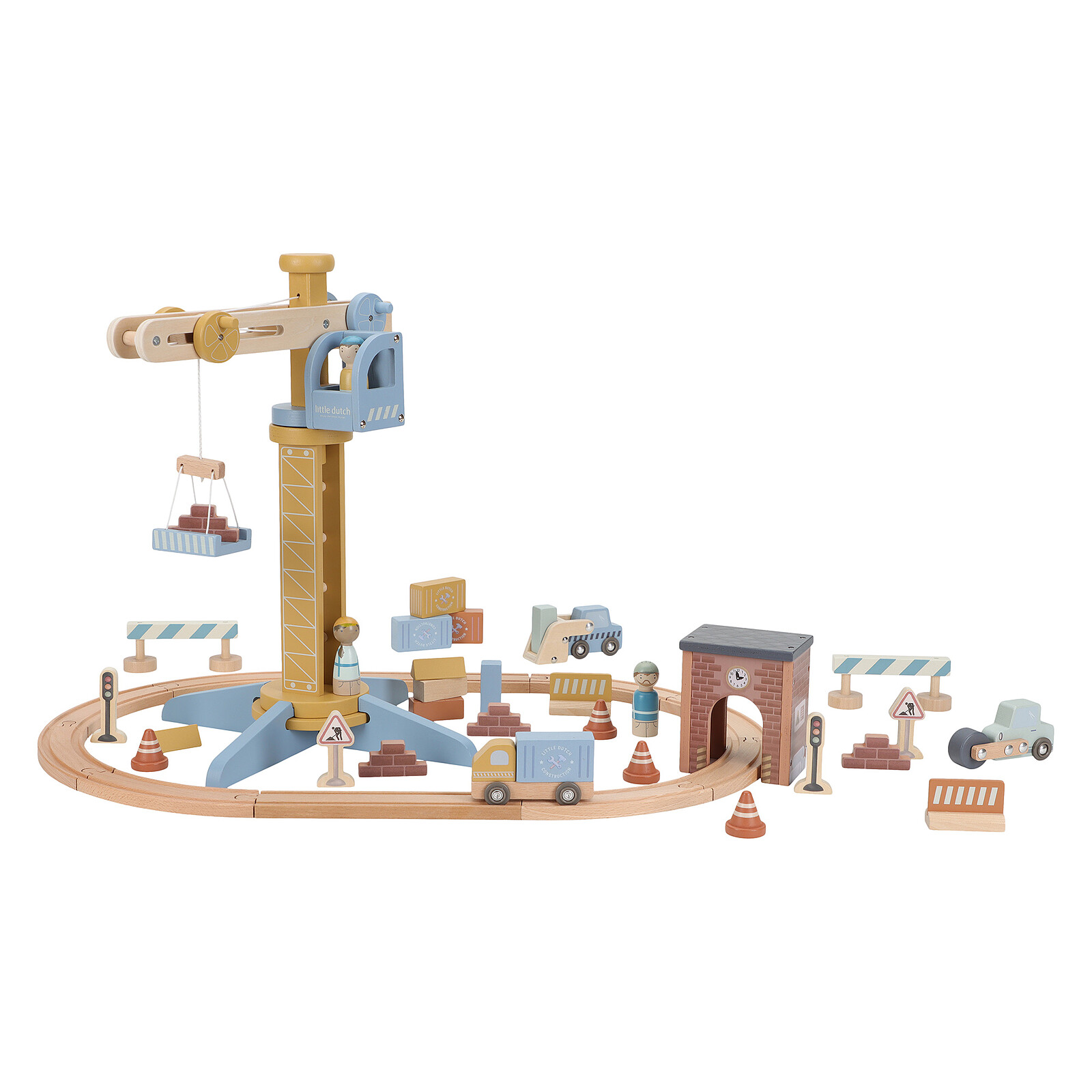 Grue en Bois - Multicolore Little Dutch