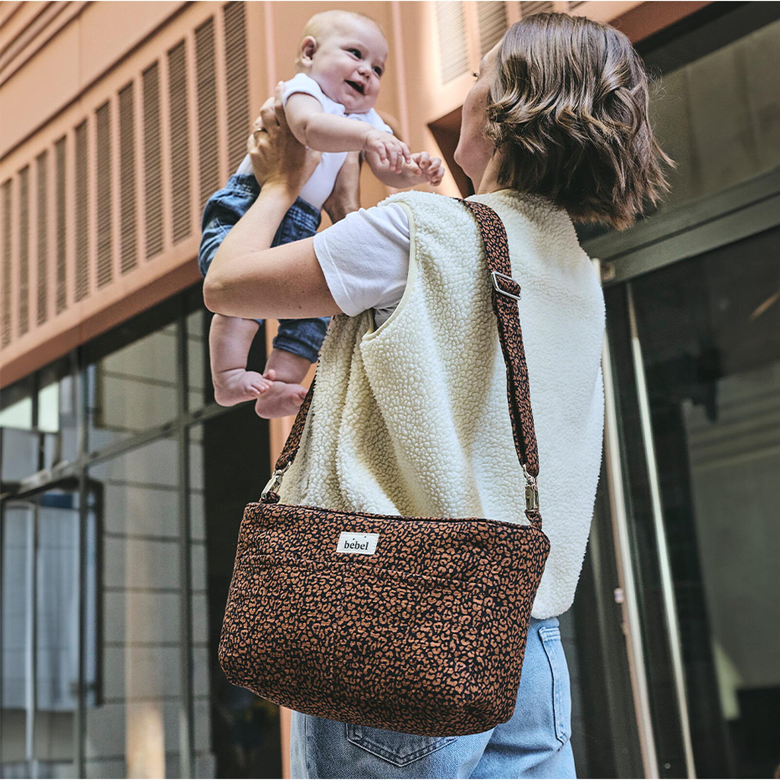 Sac à Langer Mini - Léopard Noir BEBEL