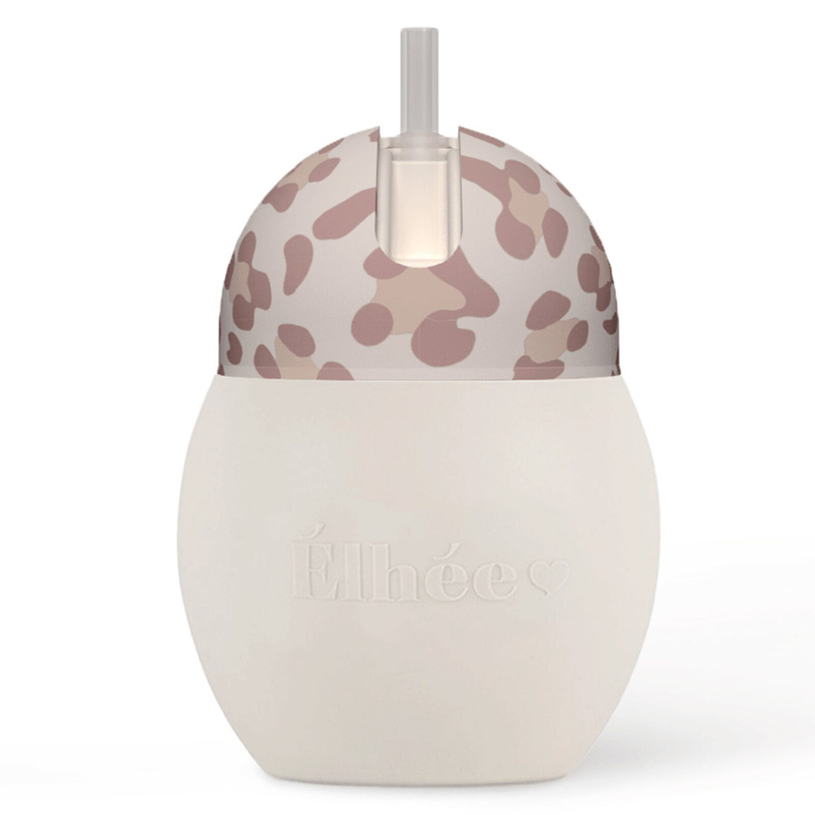 Tasse avec Paille Lestée Coconut Graouu Rose - 240 ml Elhée