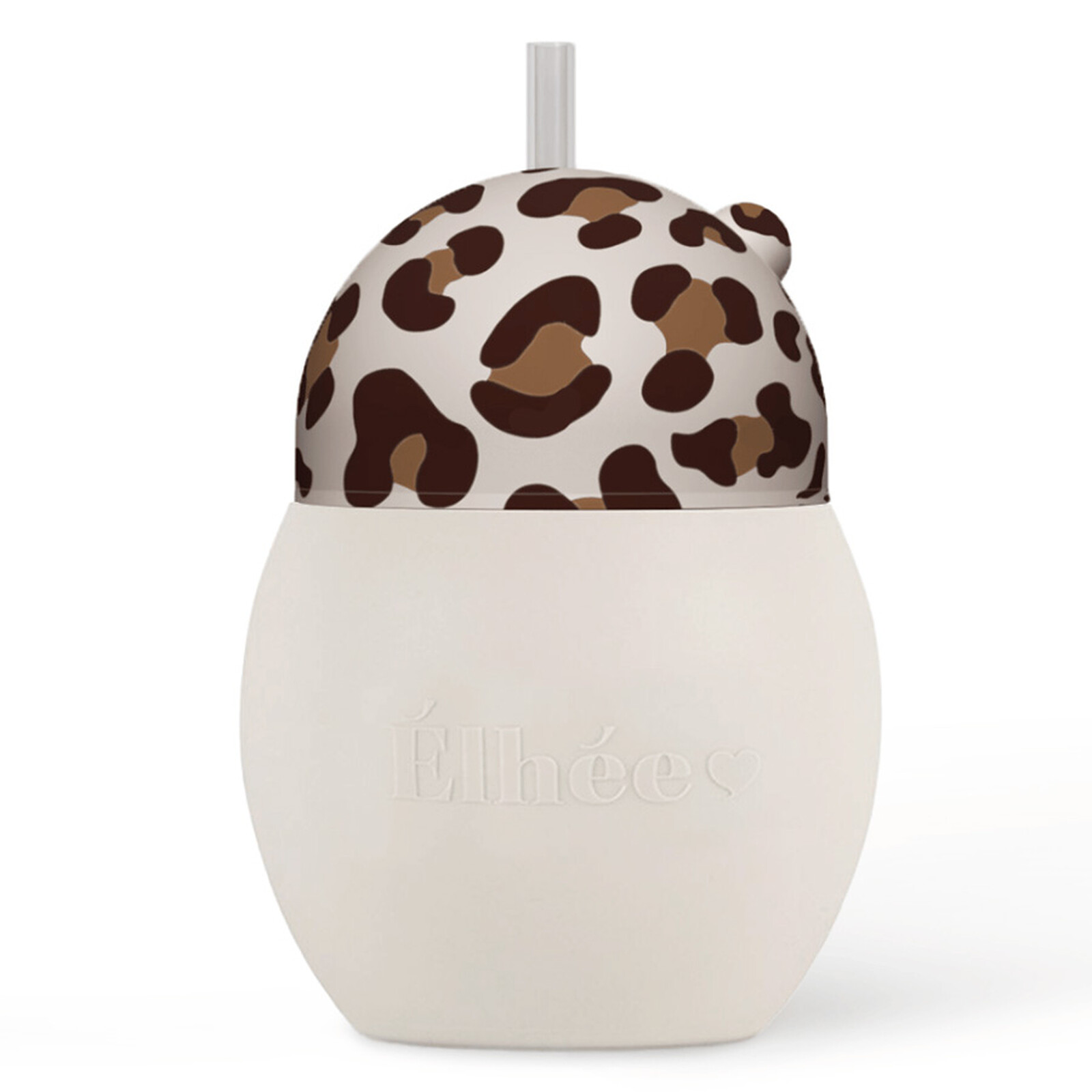 Tasse avec Paille Lestée Coconut Graouu - 240 ml Elhée