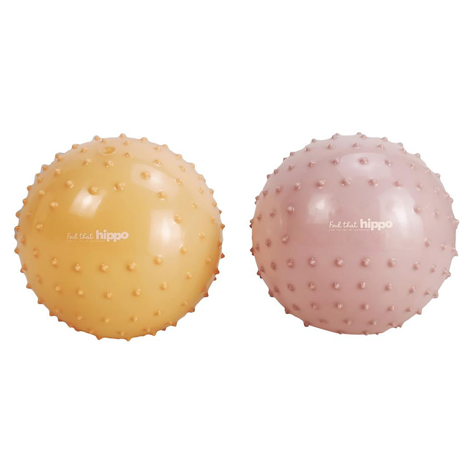 Lot de 2 Balles Sensorielles - Brun Rosé et Chamois Find That Hippo