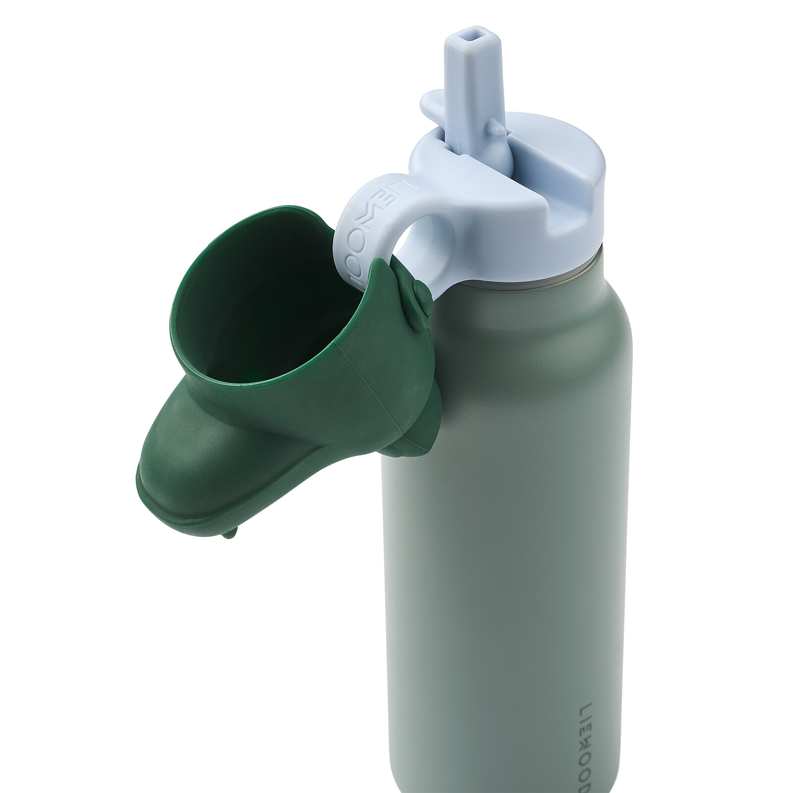 Gourde Falk avec Couvercle Crocodile Peppermint Garden Green - 350 ml Liewood