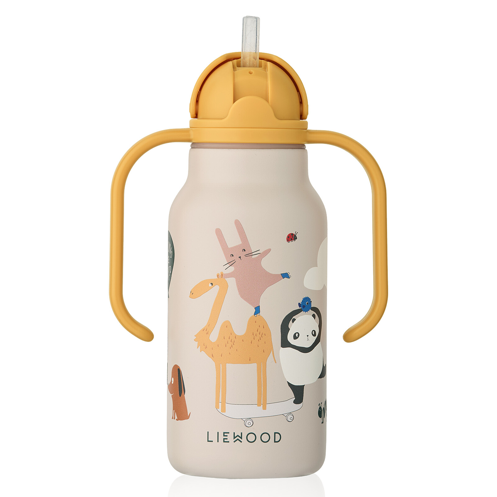 Gourde avec Poignées Kimmie Around The World Sandy - 250 ml Liewood