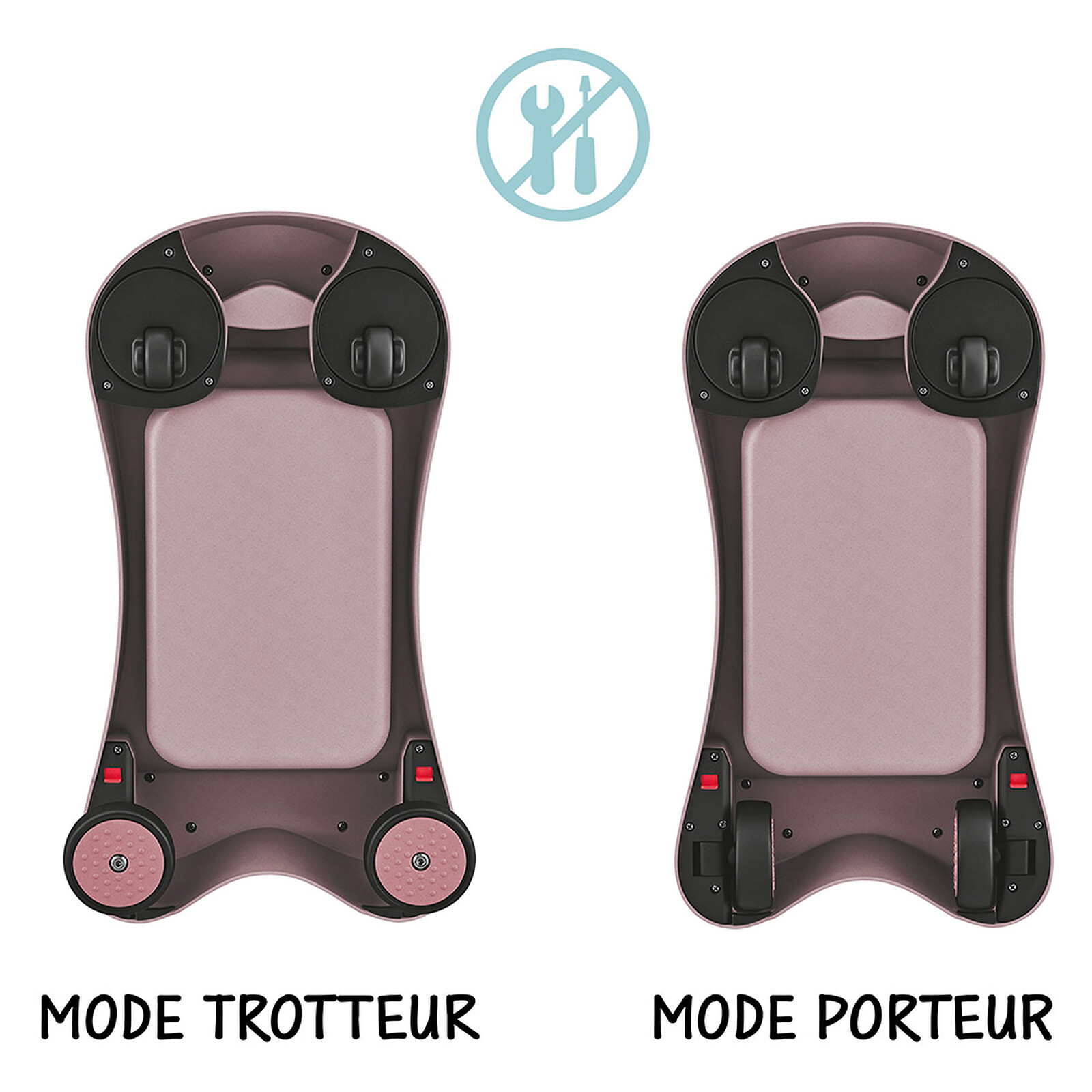 Avis Porteur Walk n' Roll 2-en-1 Eco - Framboise
