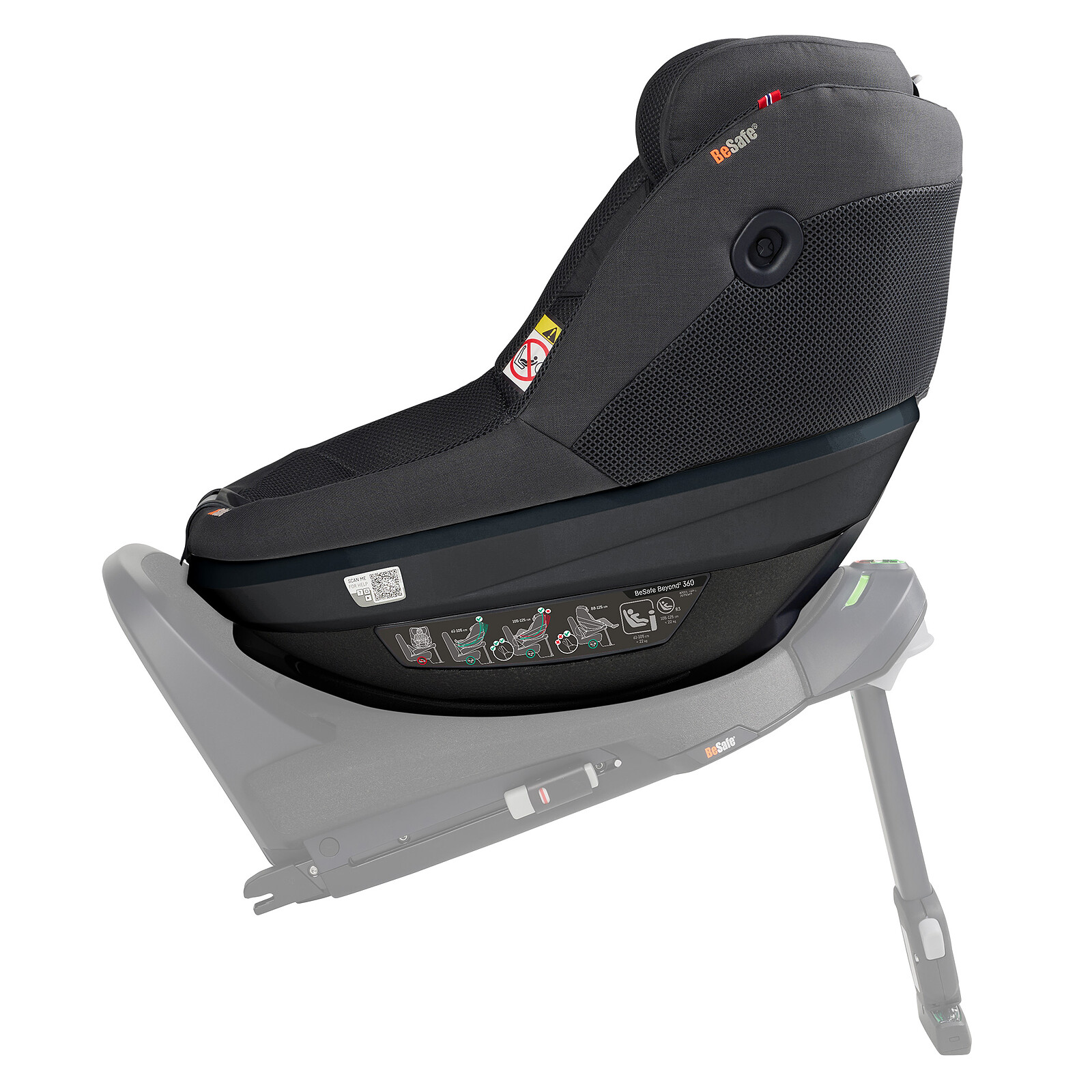 Siège Auto Beyond² 360 Groupe 0+/1/2 i-Size - Anthracite Mesh pas cher