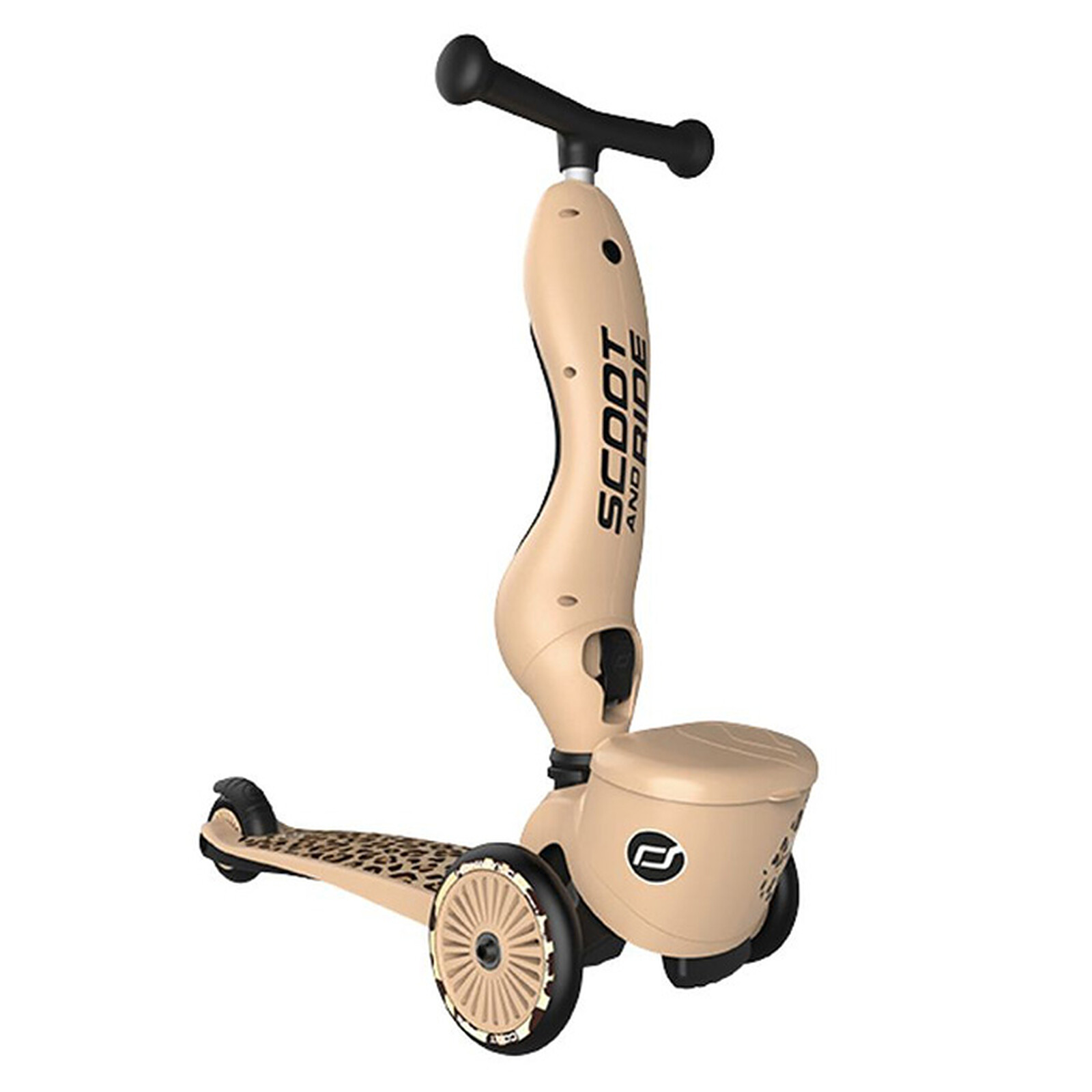 Porteur Trottinette Evolutif Highwaykick 1 Lifestyle - Leopard pas cher
