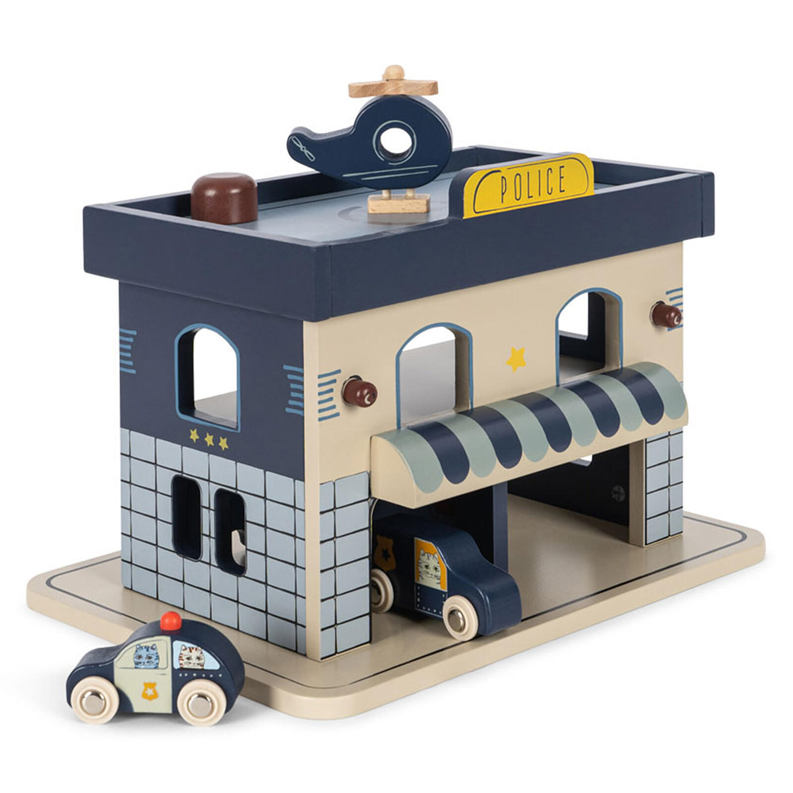 Commissariat de Police en Bois - Bleu Multi Konges Sløjd
