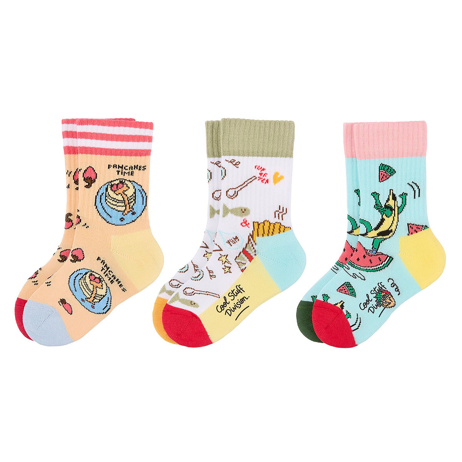 Lot de 3 Paires de Chaussettes Food - 27/31 Hello Hossy