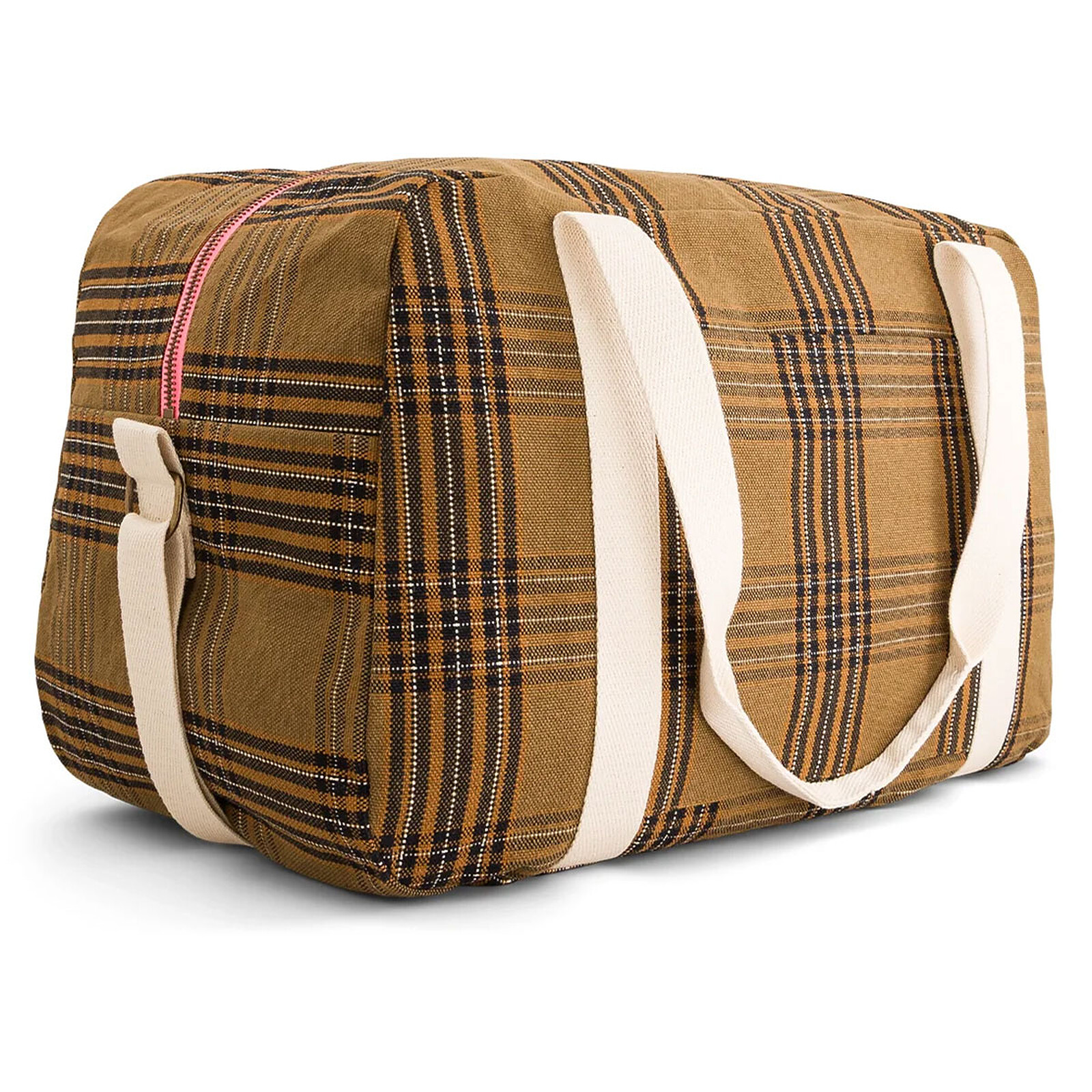 Sac à Langer Raphael - Carreaux Tartan Rose in April