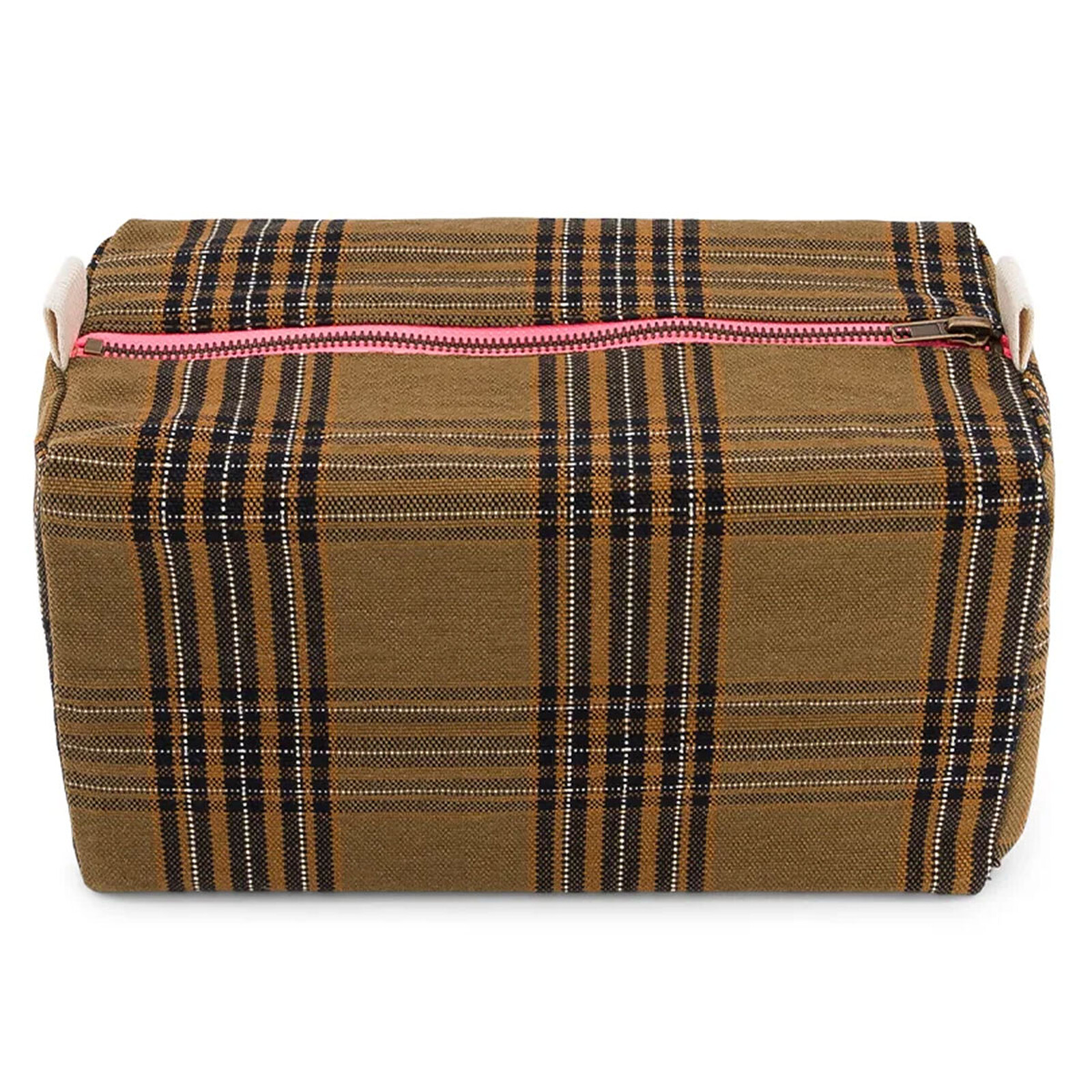 Trousse de Toilette Vic - Carreaux Tartan Rose in April
