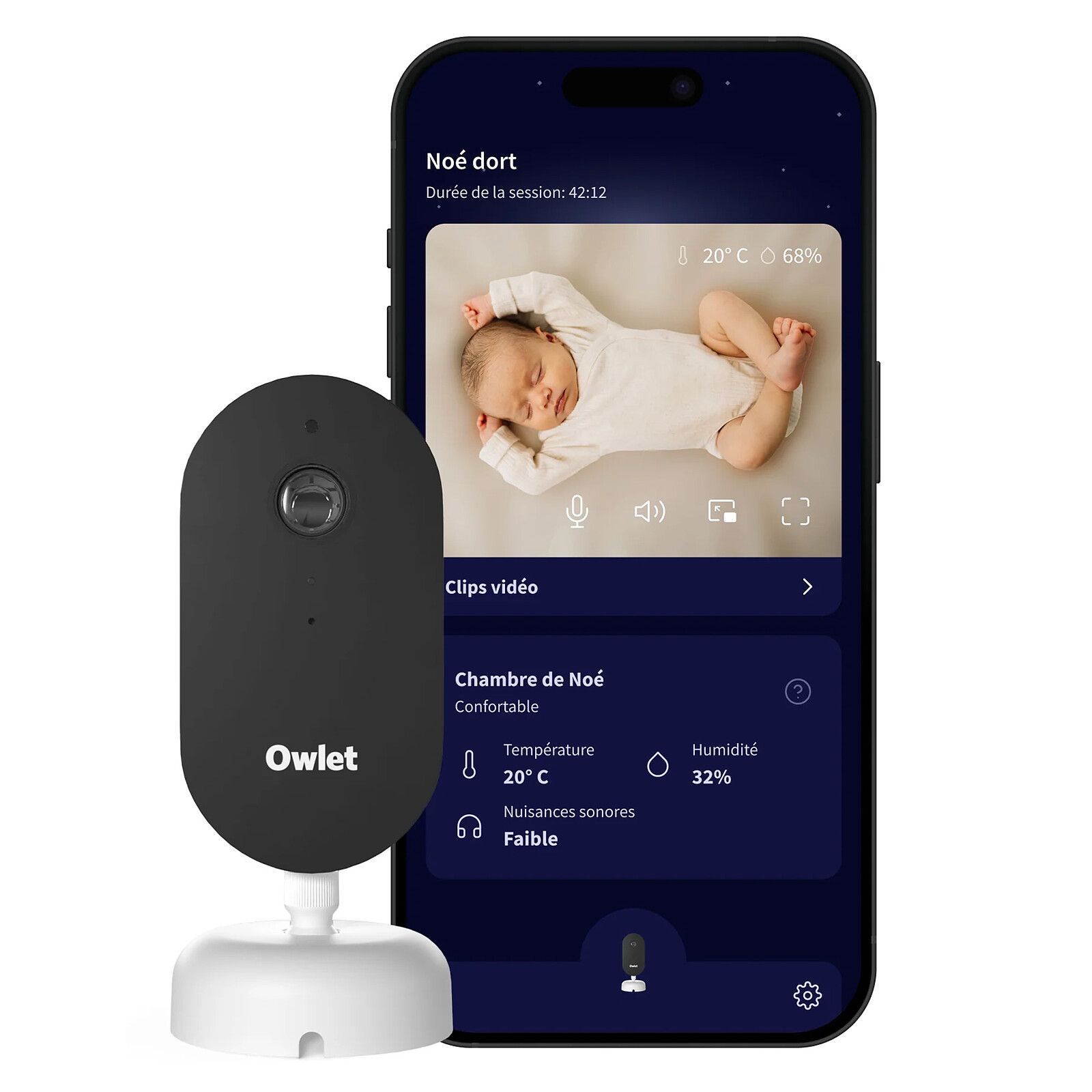 Owlet Dream Sight Cam - Blanc Owlet