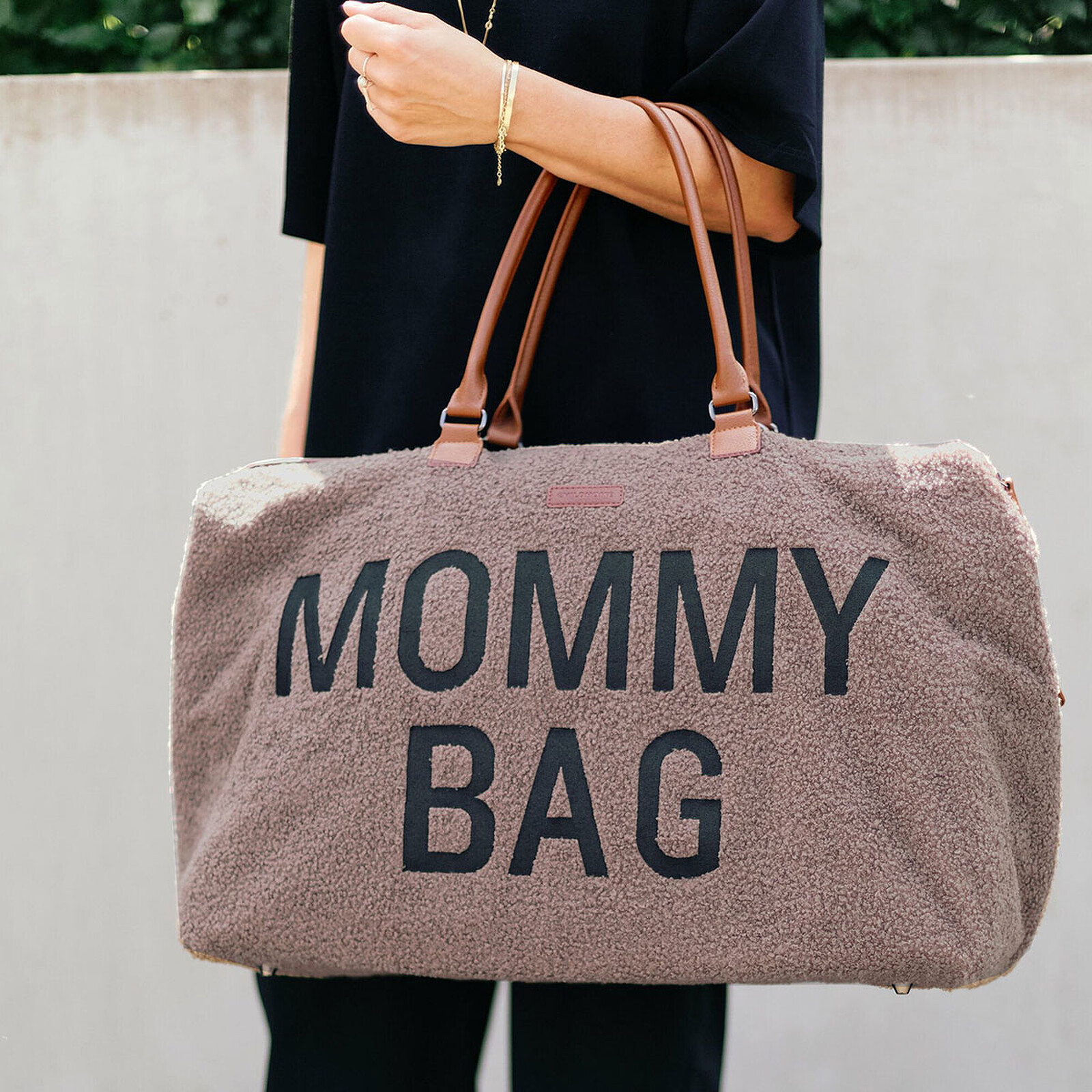 Avis Mommy Bag Large Teddy - Soft Brown