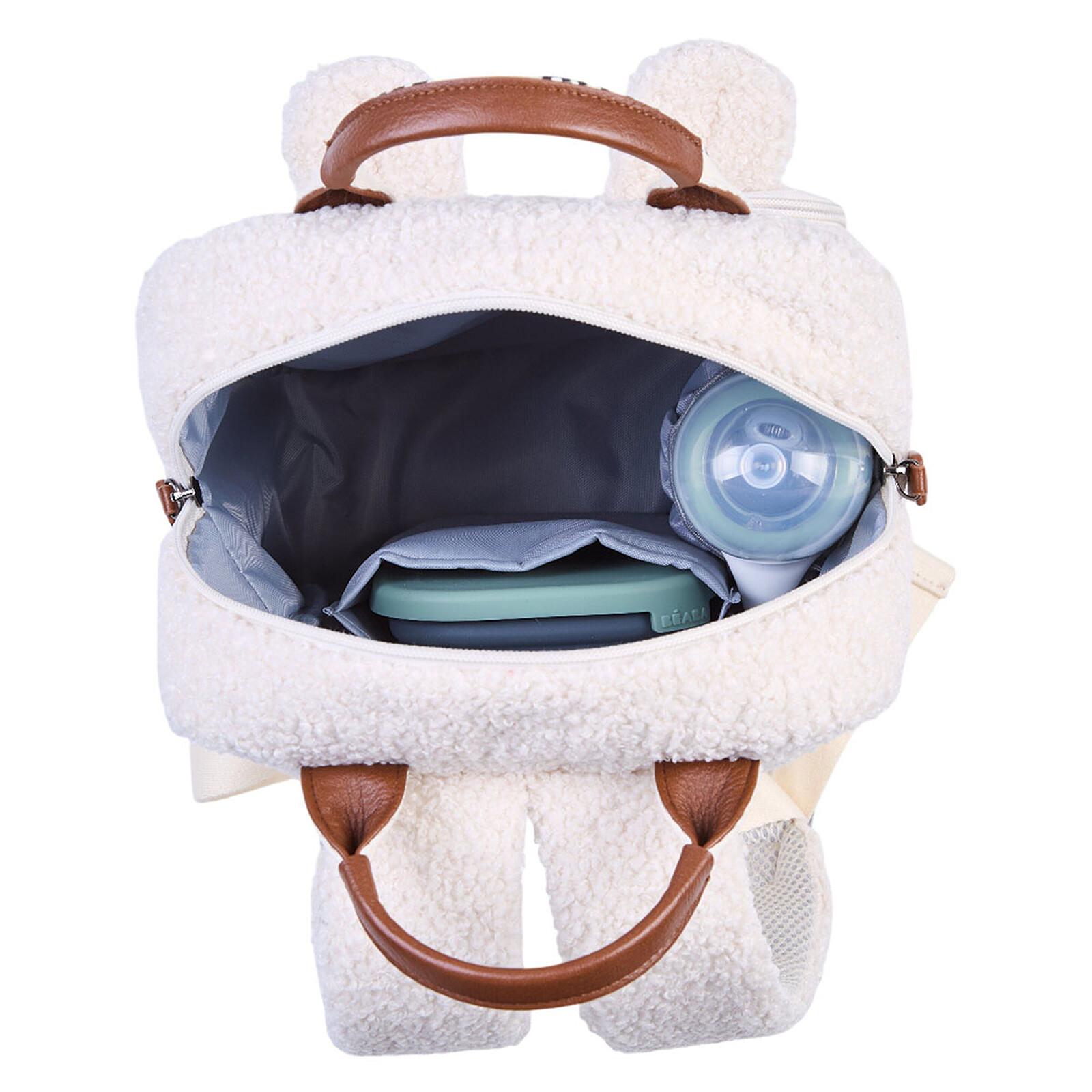 Sac à Dos Mini Club Signature Teddy - Off White pas cher
