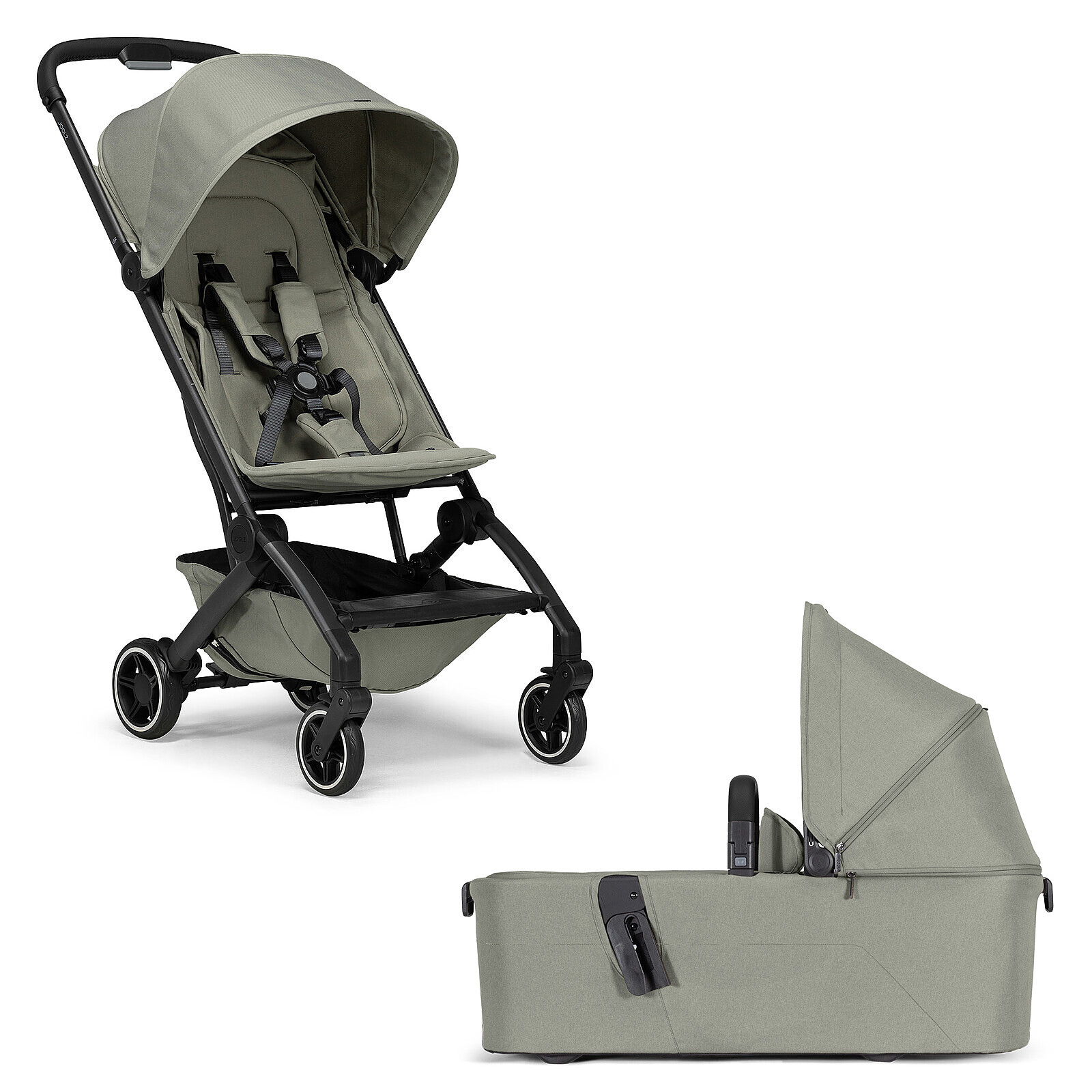 Pack Naissance Poussette Aer² + Nacelle Aer² - Sage Green Joolz