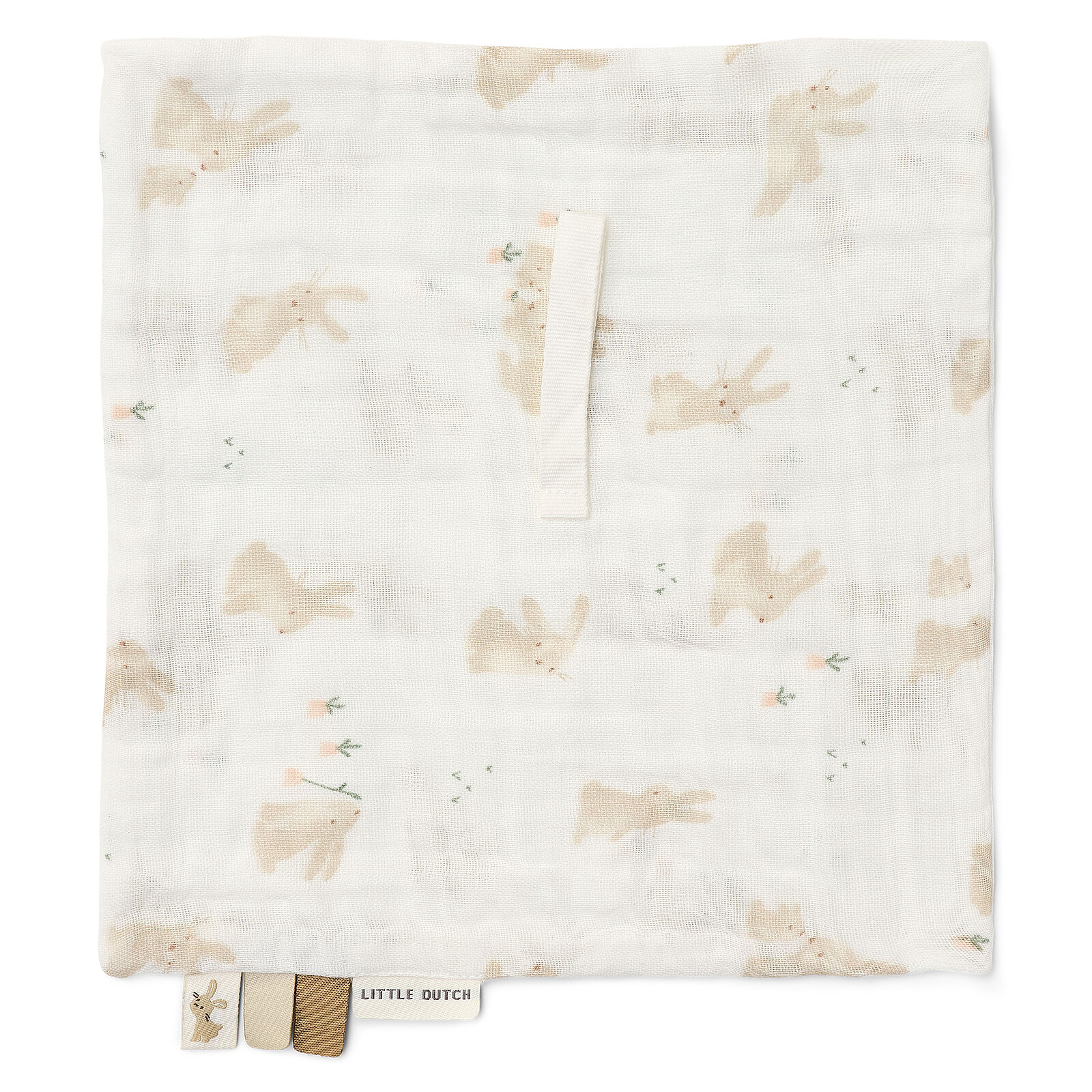 Doudou Attache Sucette - Baby Bunny Little Dutch