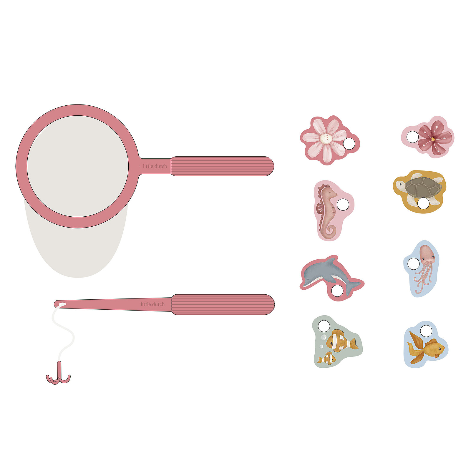 Jeu de Bain Pêche à la Ligne - Pink Little Dutch