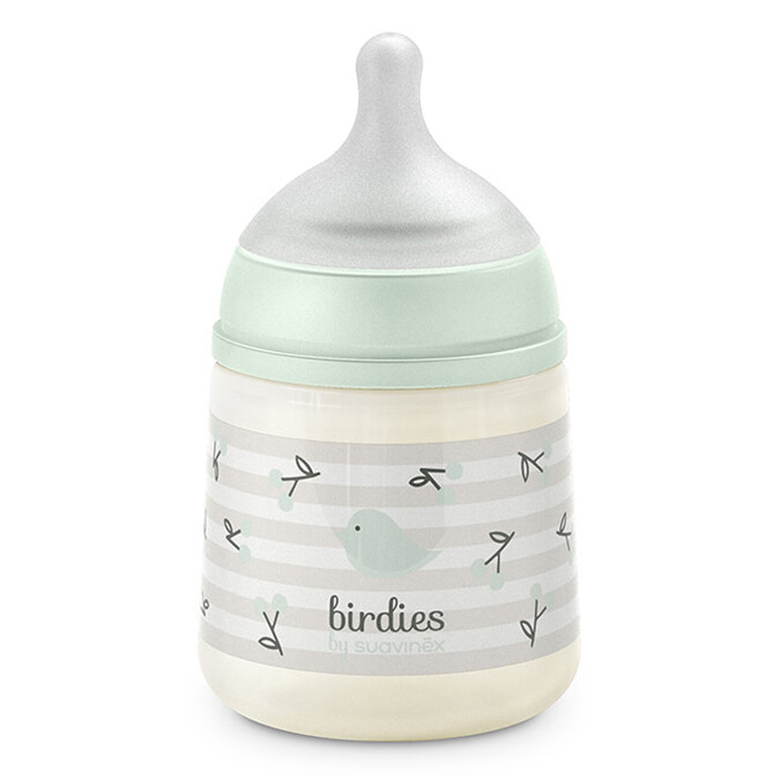 Biberon Tétine Symétrique SX Pro Birdies Vert - 150 ml Suavinex