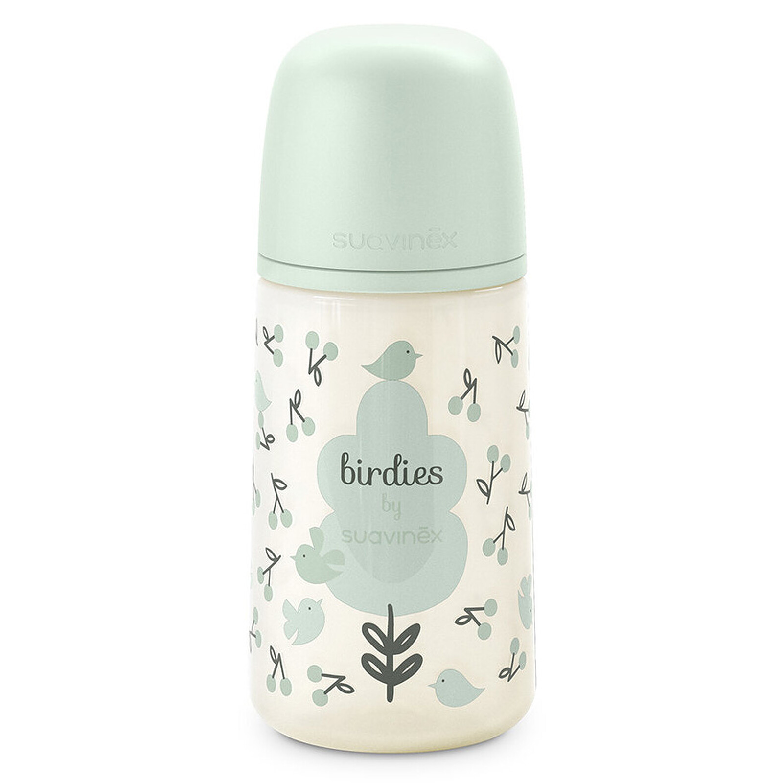 Biberon Tétine Symétrique SX Pro Birdies Vert - 270 ml Suavinex