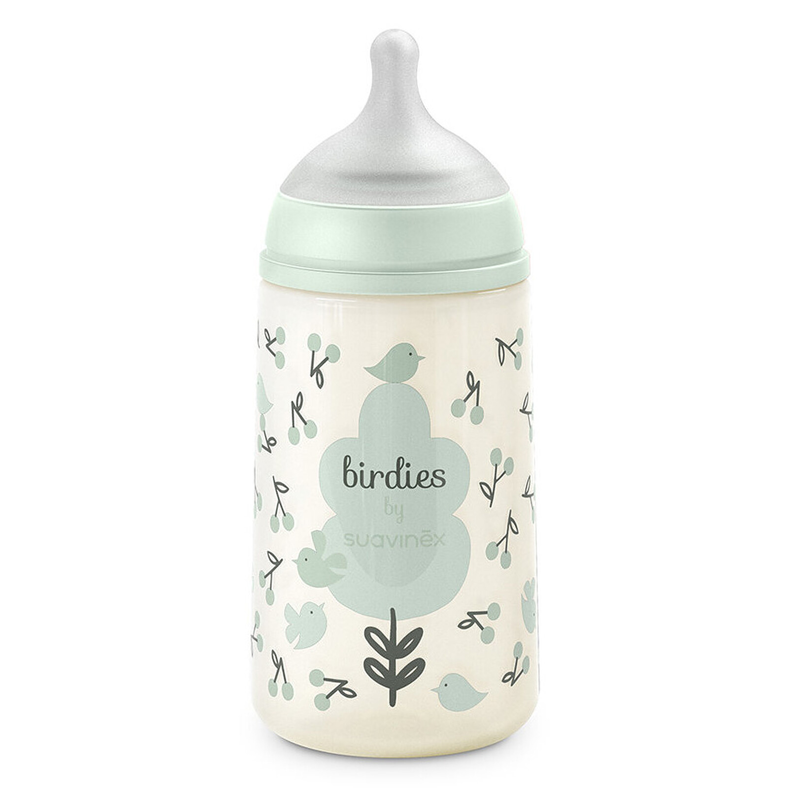 Biberon Tétine Symétrique SX Pro Birdies Vert - 270 ml Suavinex