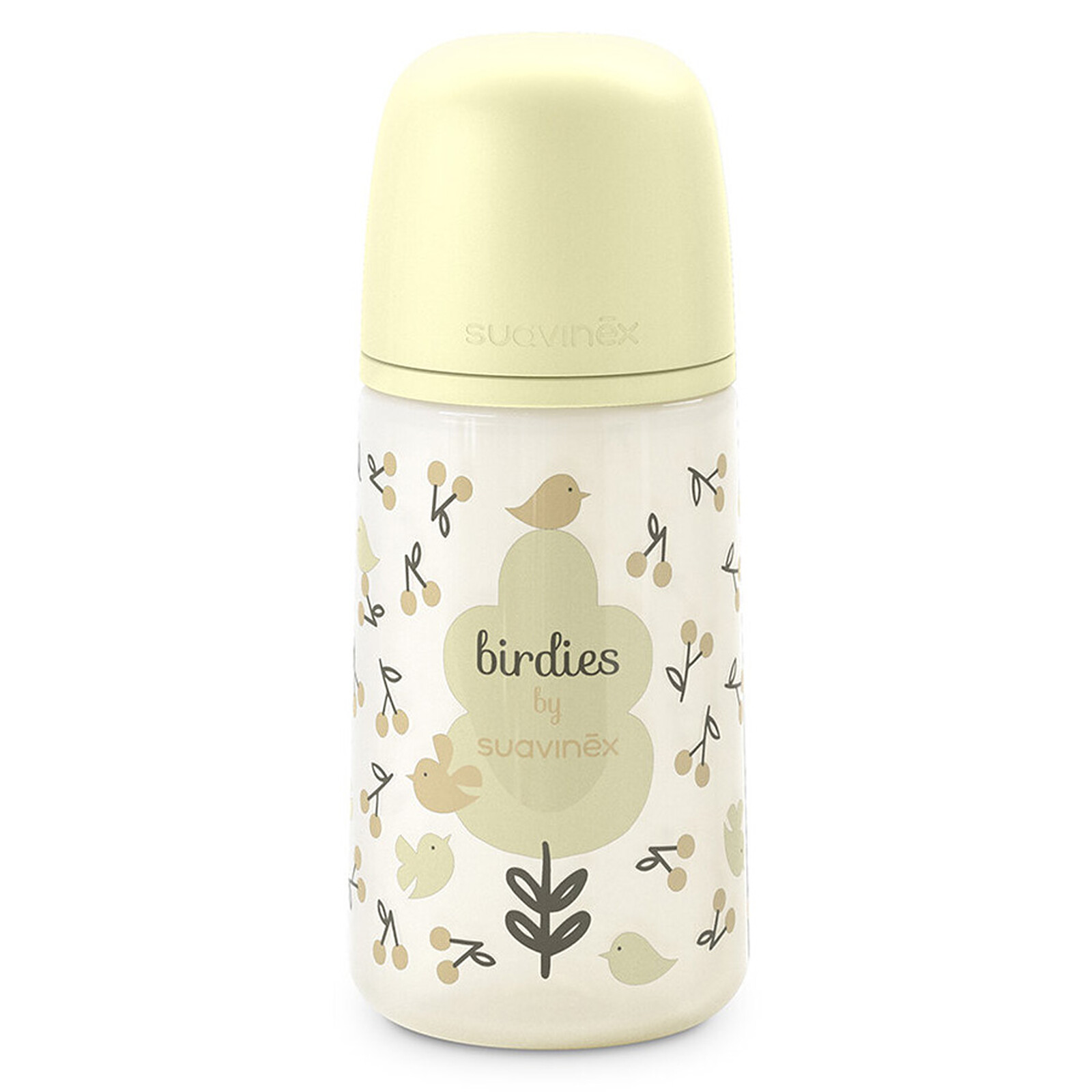 Biberon Tétine Symétrique SX Pro Birdies Beige - 270 ml Suavinex