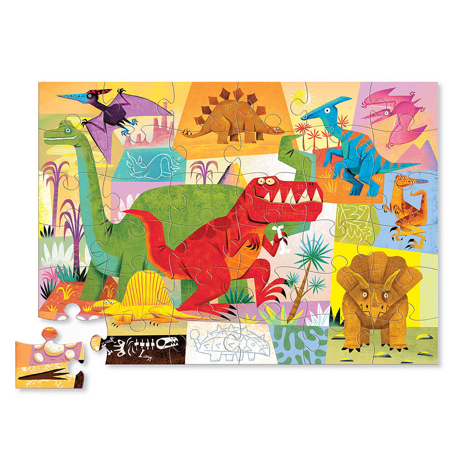 Maxi Puzzle 36 Pièces - Dinosaures Crocodile Creek