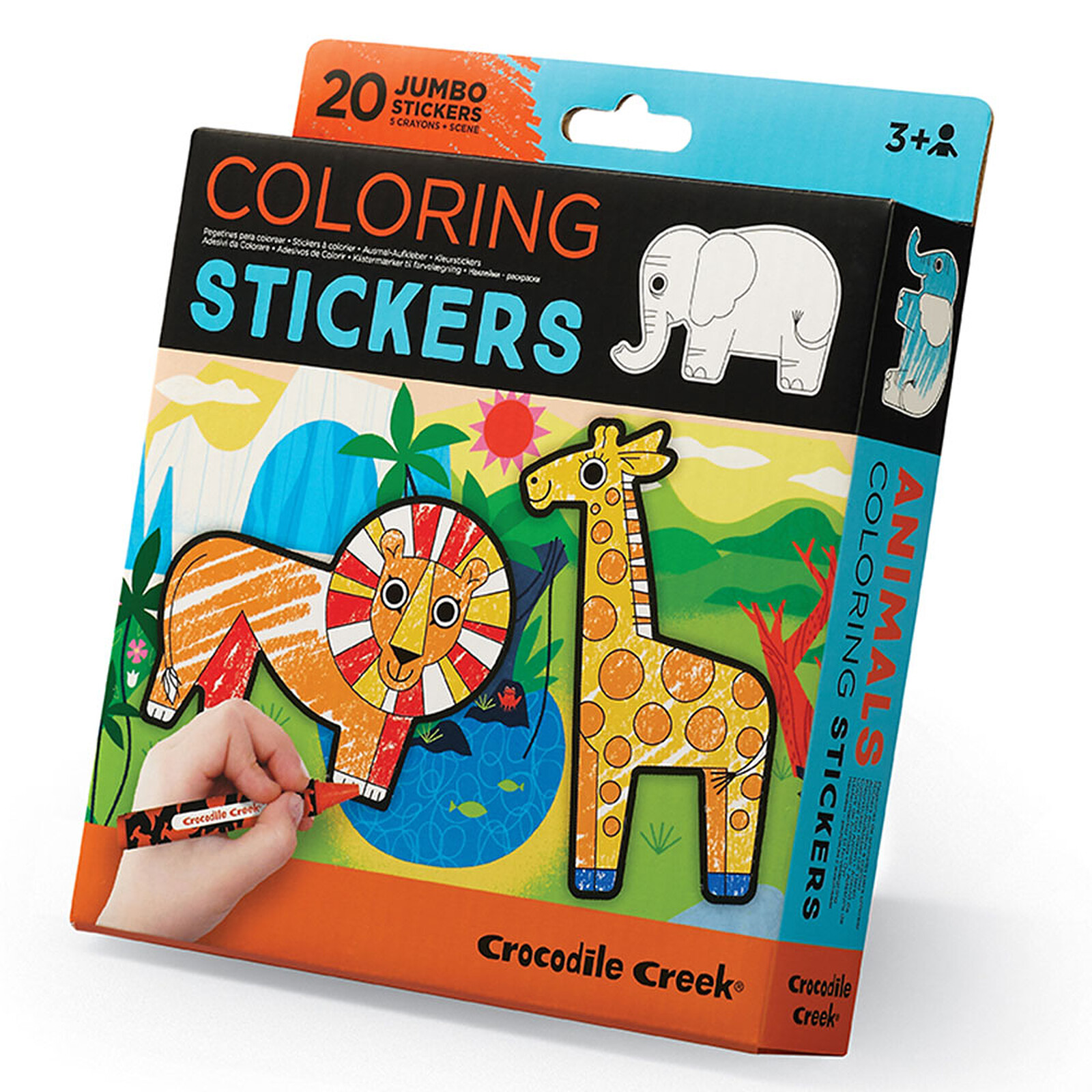 Autocollants à Colorier - Animaux Crocodile Creek