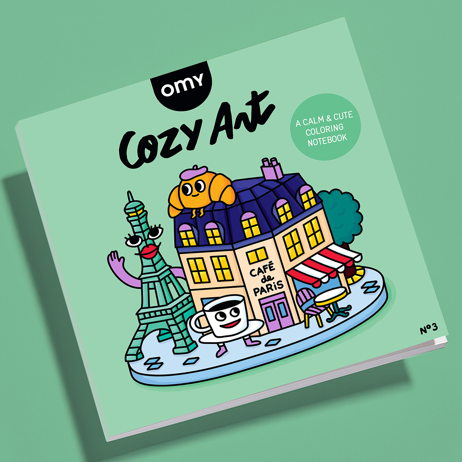 Livre de Coloriage Cozy Art Paris Omy