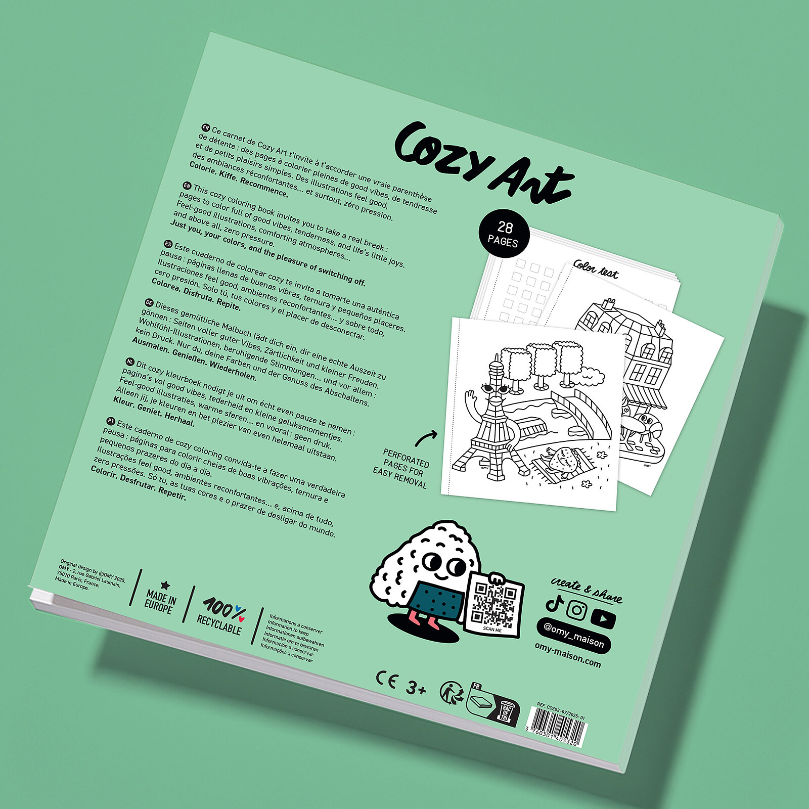 Livre de Coloriage Cozy Art Paris pas cher