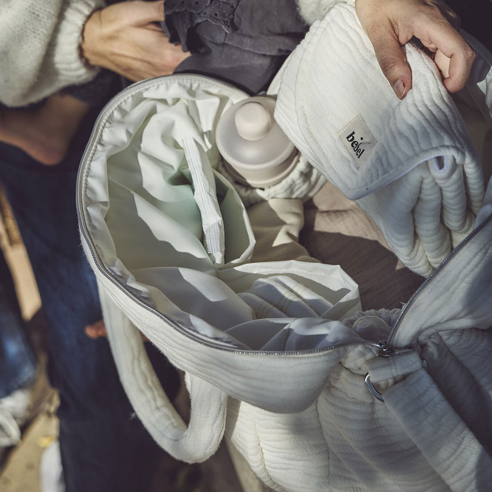 Matelas à Langer Wavy - Crème BEBEL