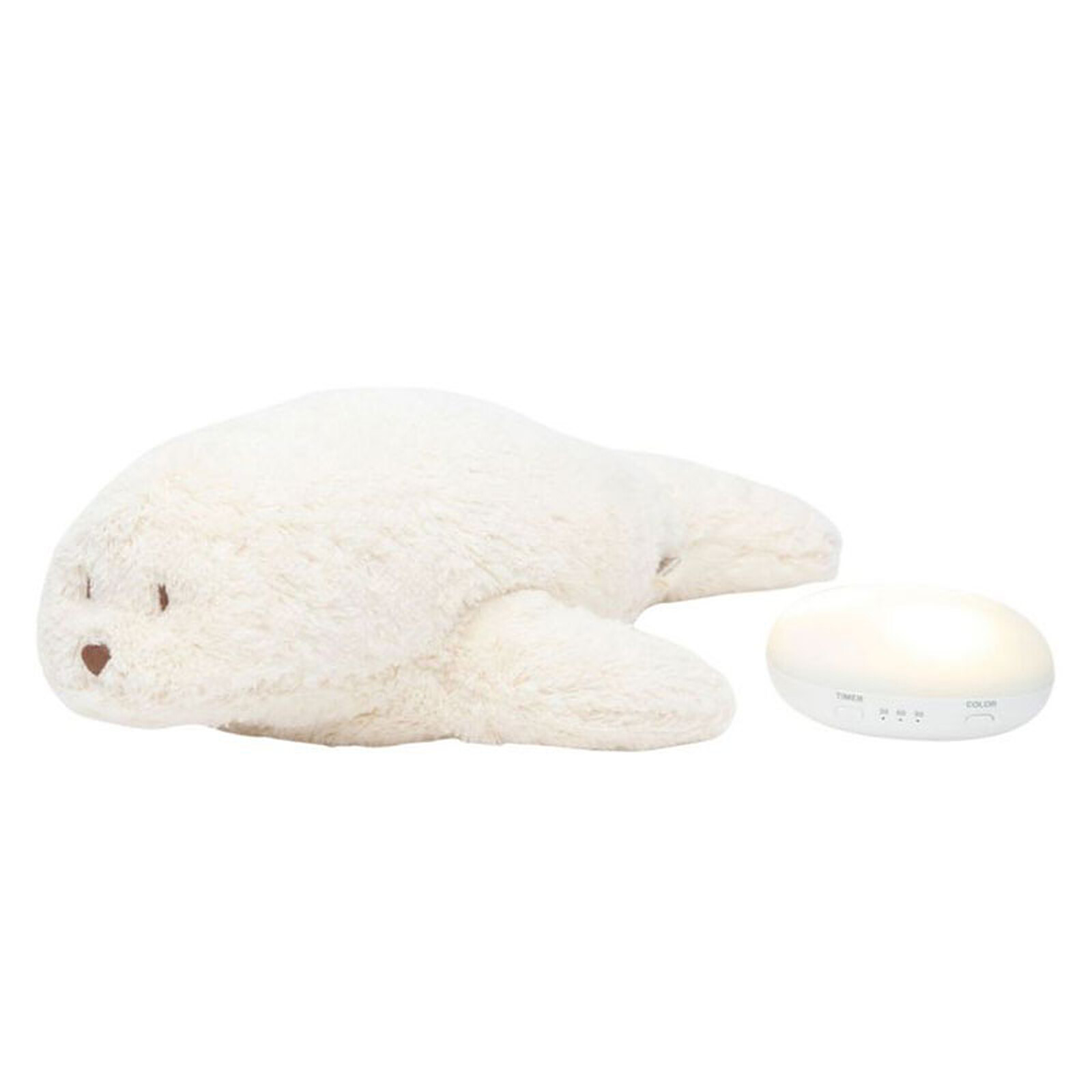 Peluche Veilleuse Musicale Phoque - Blanc Polaire moonie