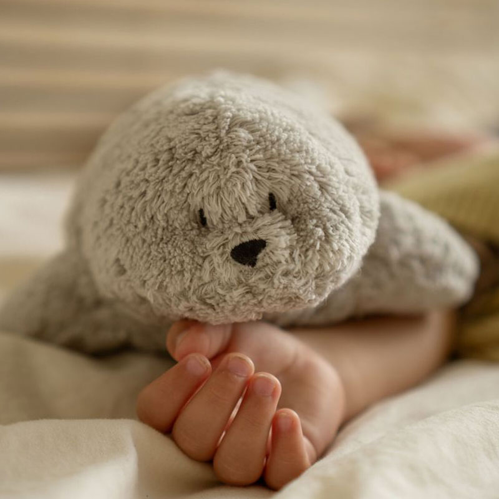 Avis Peluche Veilleuse Musicale Phoque - Gris