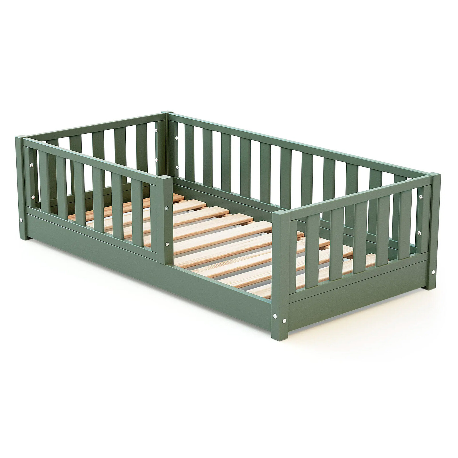 Lit au Sol Sonho Mini Vert Sauge - 70 x 140 cm Jurababy