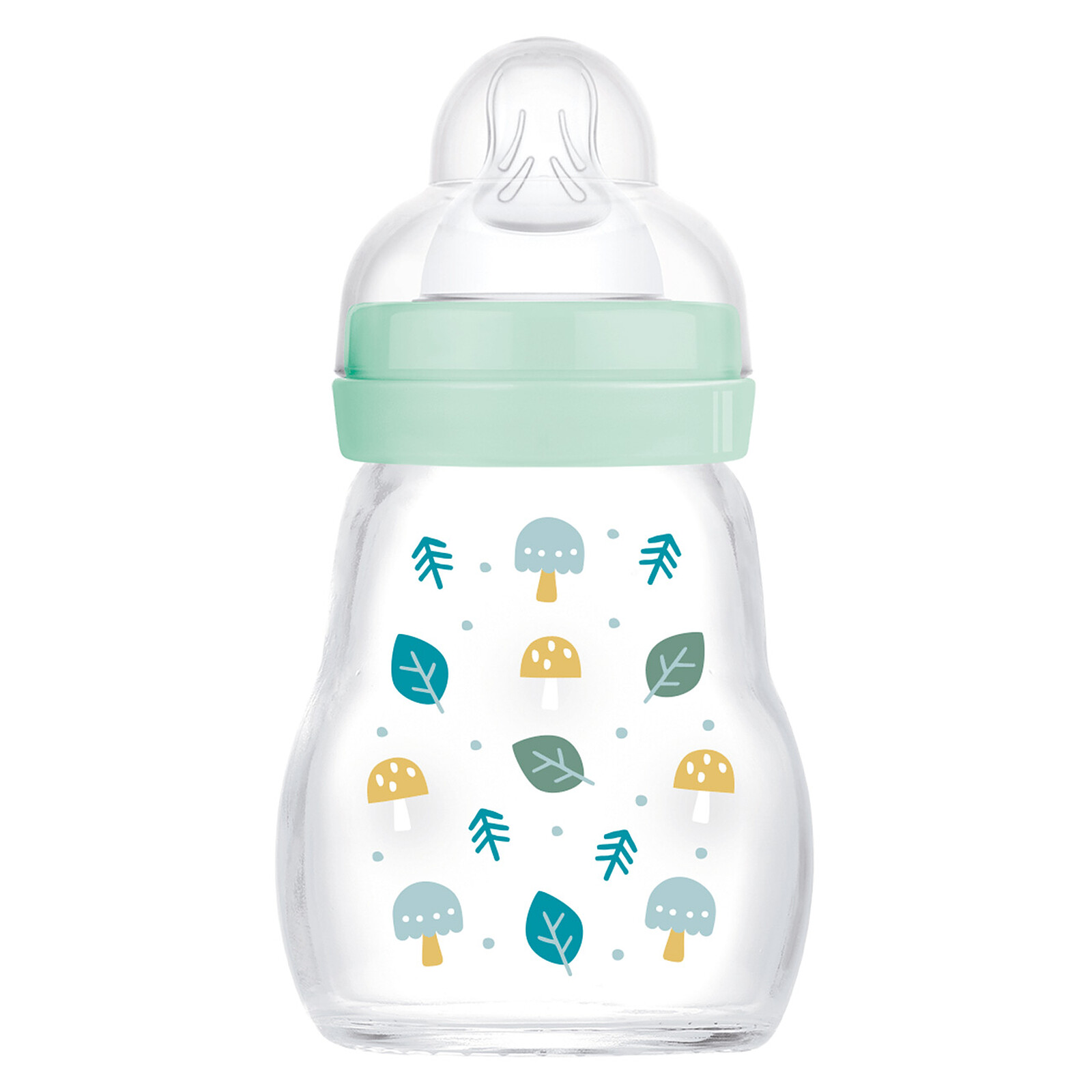 Biberon Verre Colors of Nature Bleu - 170 ml MAM