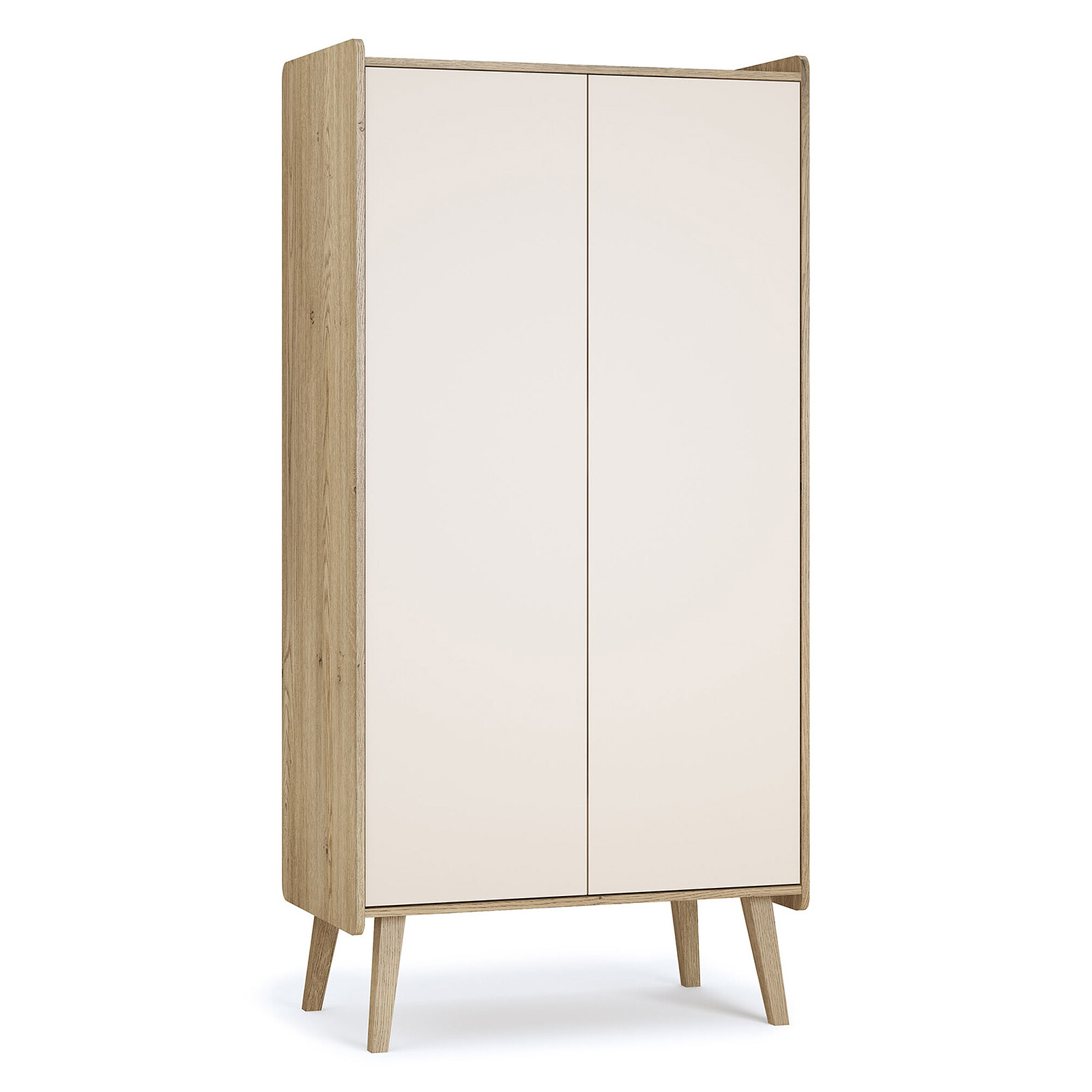 Armoire 2 Portes Vintage Fresh - Crème Vox Meubles