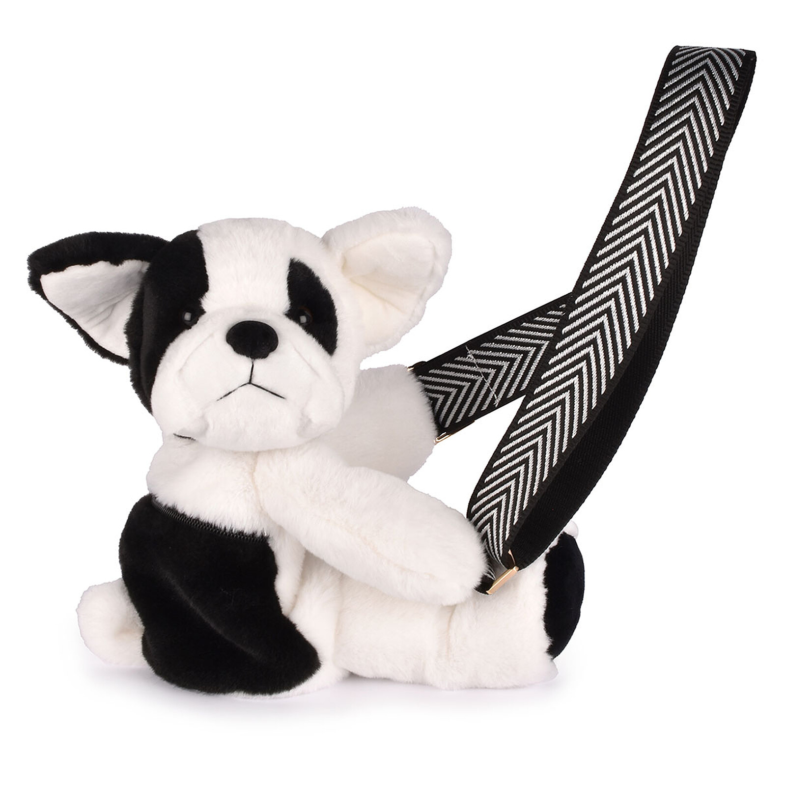 Sac Doudou Bandoulière - Chien Noir et Blanc Doudou et Compagnie